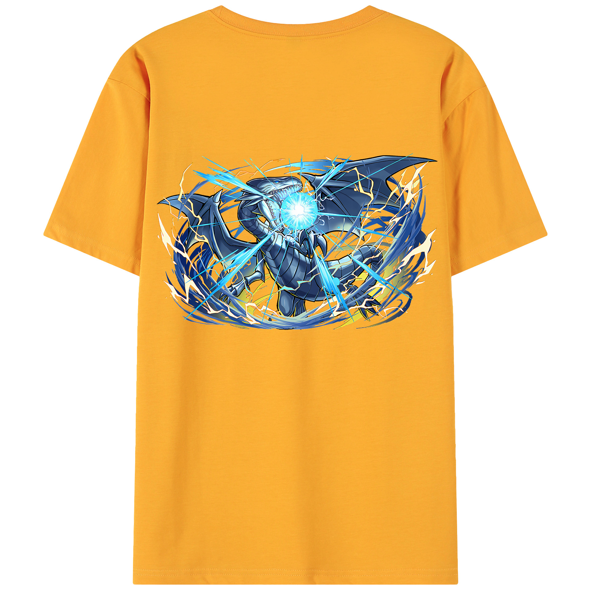 （画像用） 遊☆戯☆王 Yu-Gi-Oh! 綿100％ メンズ半袖Tシャツ（バックプリント） 通気性