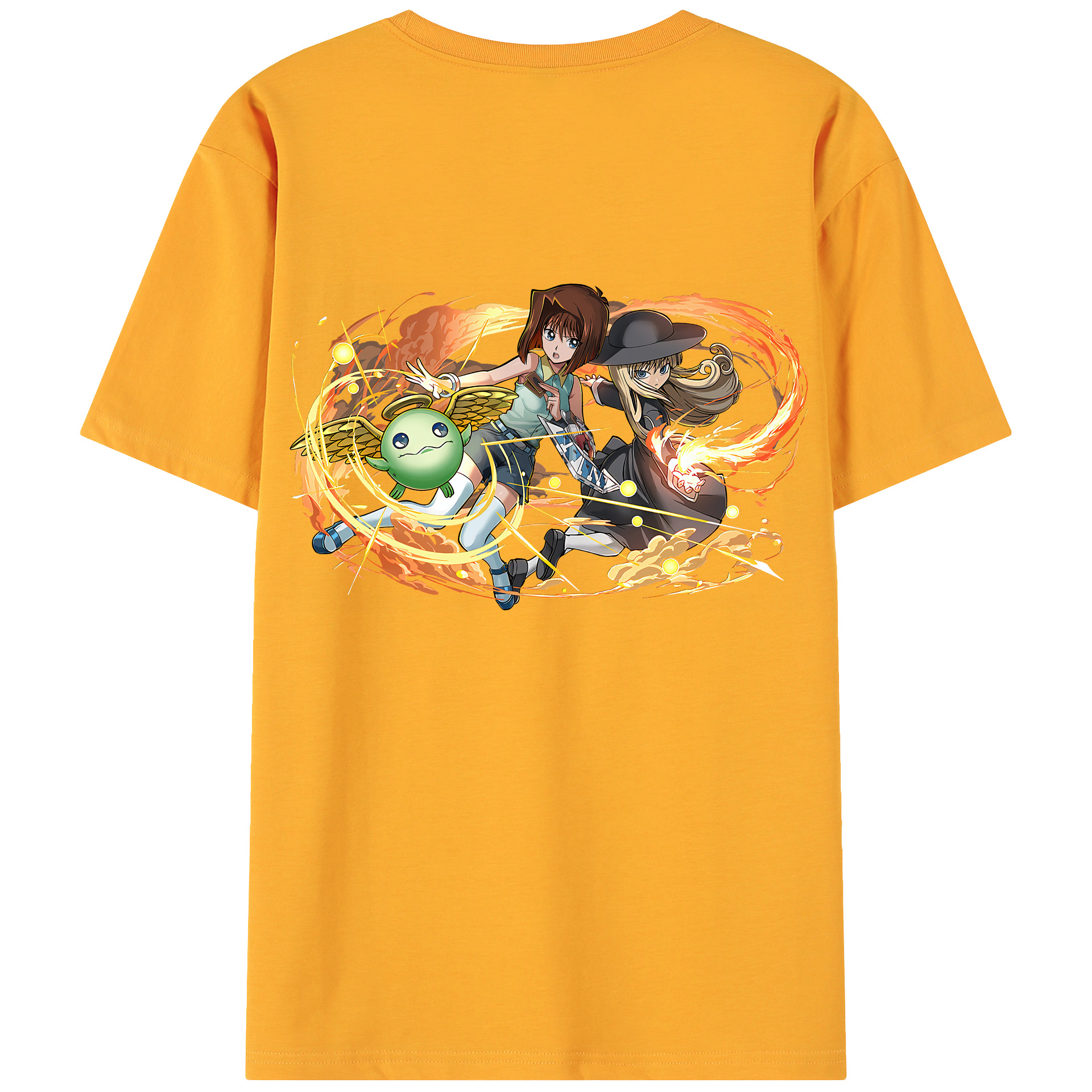 （画像用） 遊☆戯☆王 Yu-Gi-Oh! 綿100％ メンズ半袖Tシャツ（バックプリント） 通気性