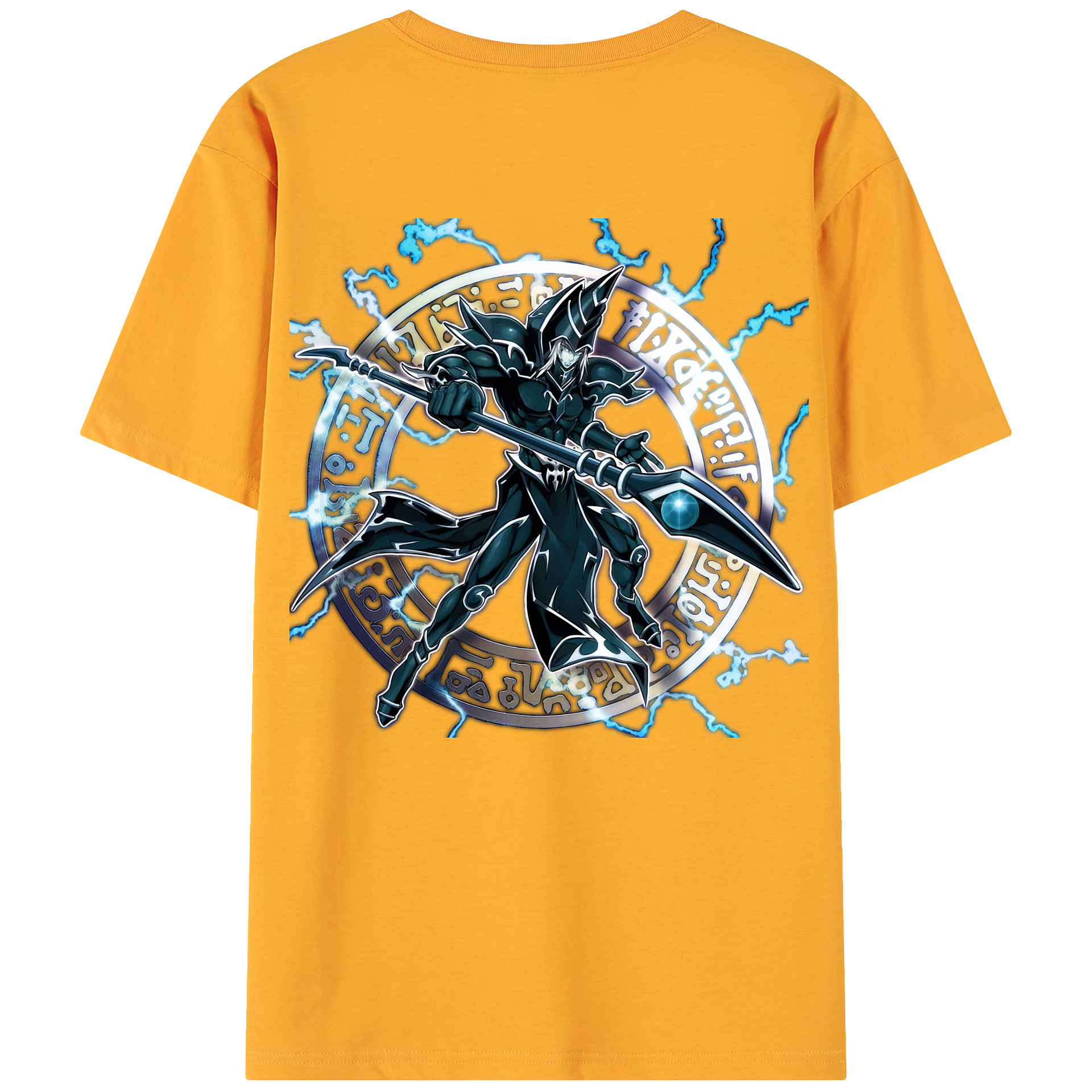 （画像用） 遊☆戯☆王 Yu-Gi-Oh! 綿100％ メンズ半袖Tシャツ（バックプリント） 通気性