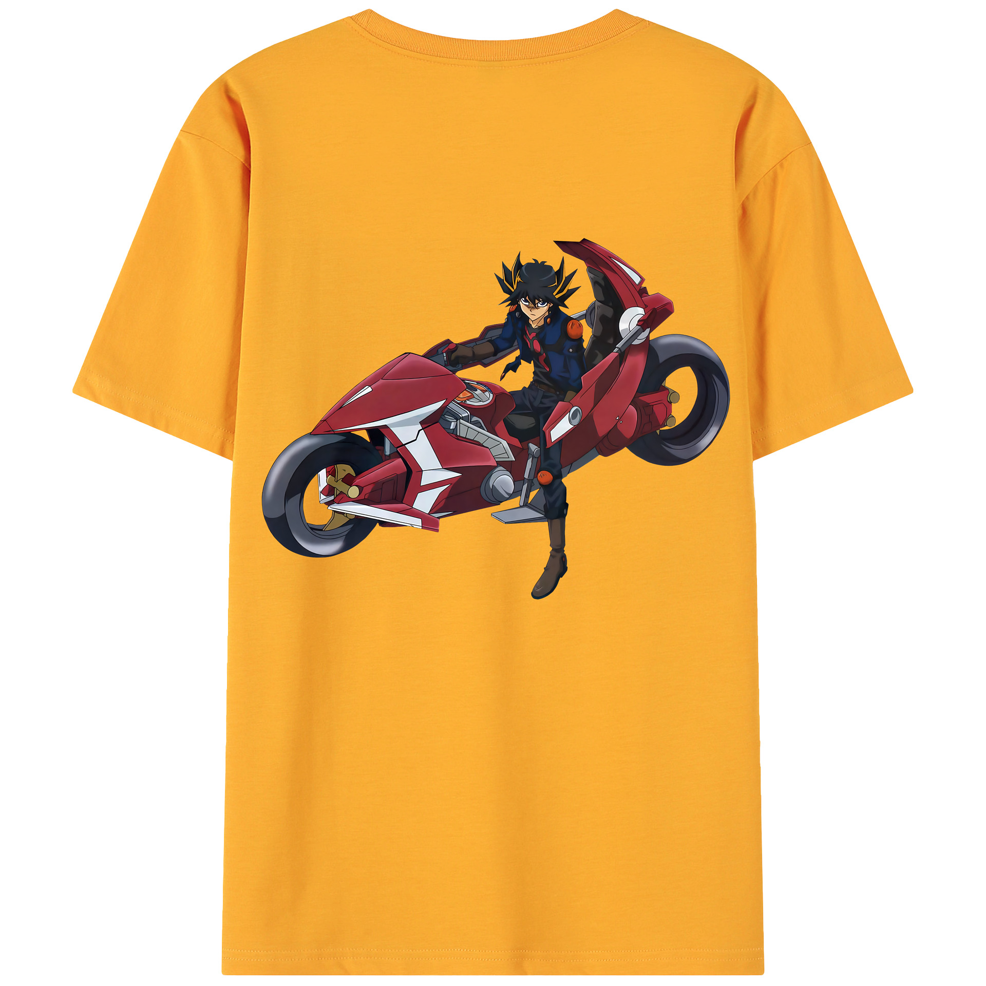 （画像用） 遊☆戯☆王 Yu-Gi-Oh! 綿100％ メンズ半袖Tシャツ（バックプリント） 通気性