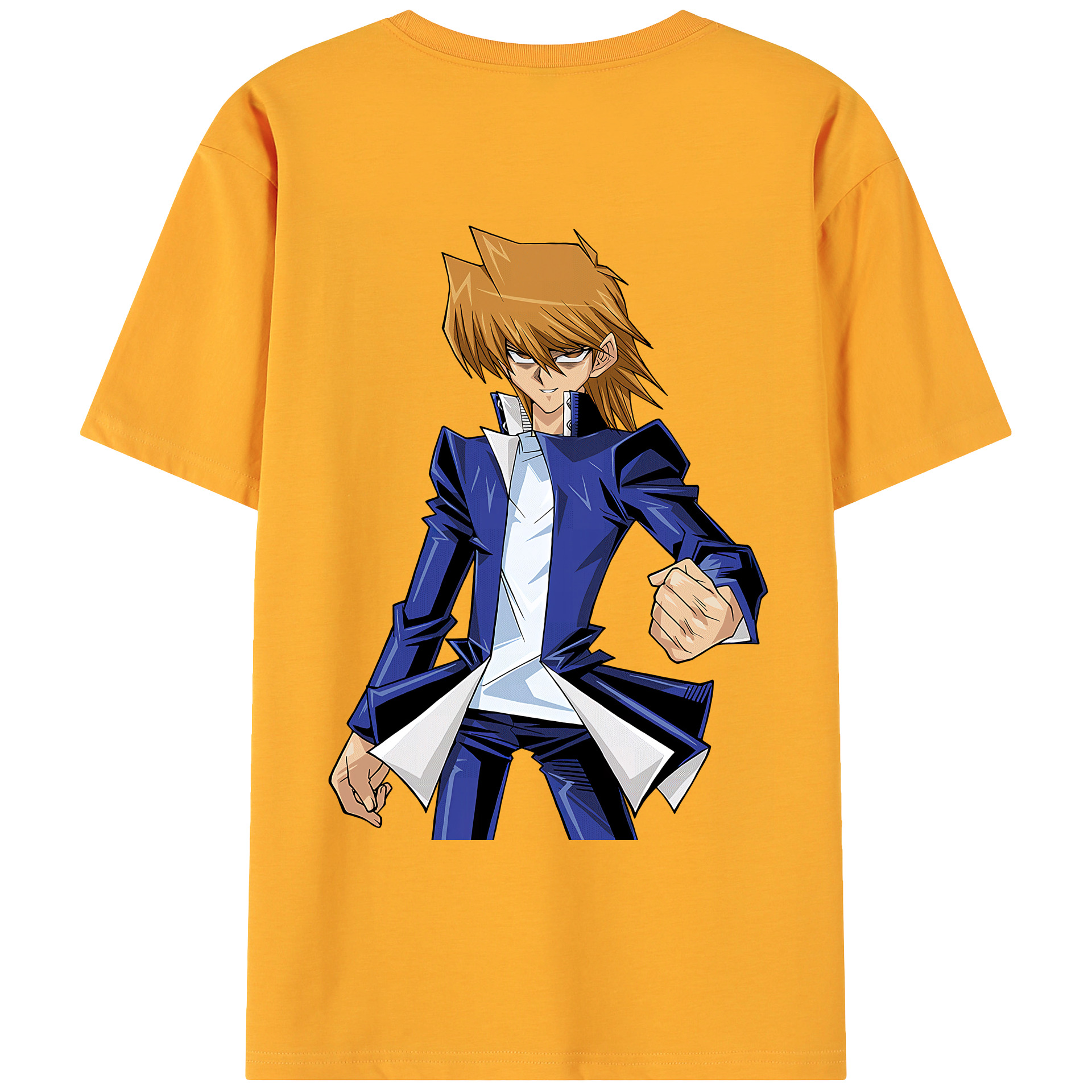 （画像用） 遊☆戯☆王 Yu-Gi-Oh! 綿100％ メンズ半袖Tシャツ（バックプリント） 通気性