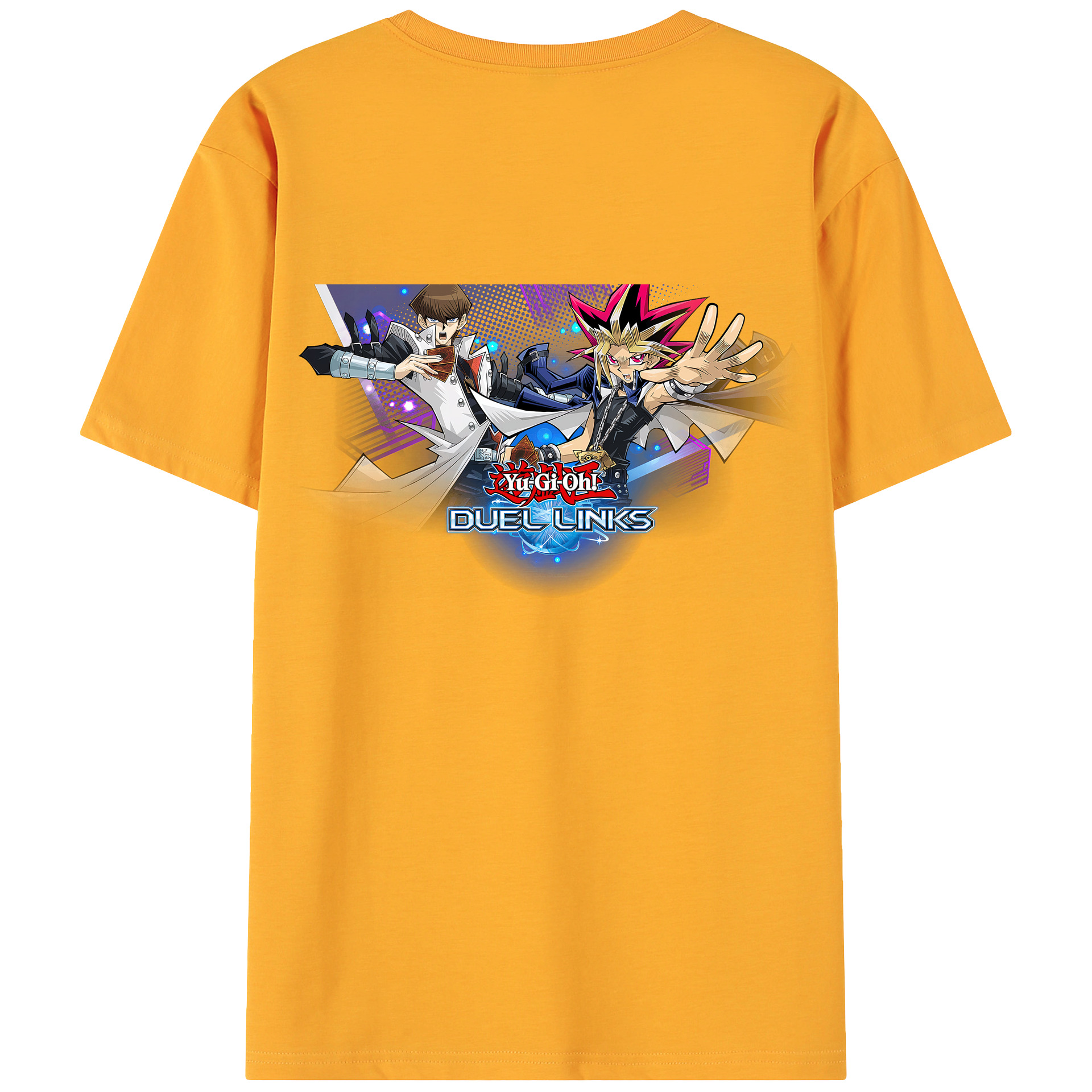 （画像用） 遊☆戯☆王 Yu-Gi-Oh! 綿100％ メンズ半袖Tシャツ（バックプリント） 通気性