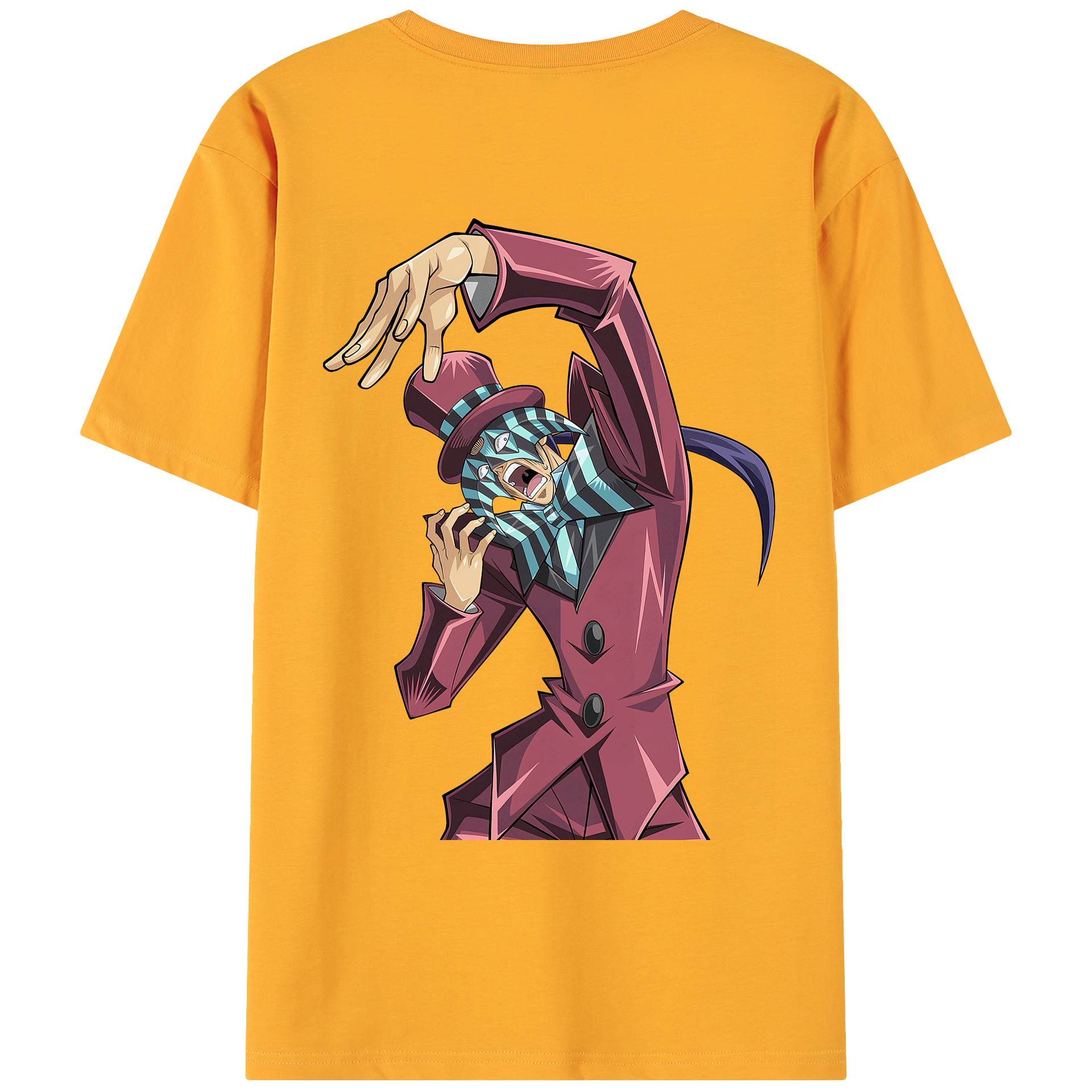 （画像用） 遊☆戯☆王 Yu-Gi-Oh! 綿100％ メンズ半袖Tシャツ（バックプリント） 通気性