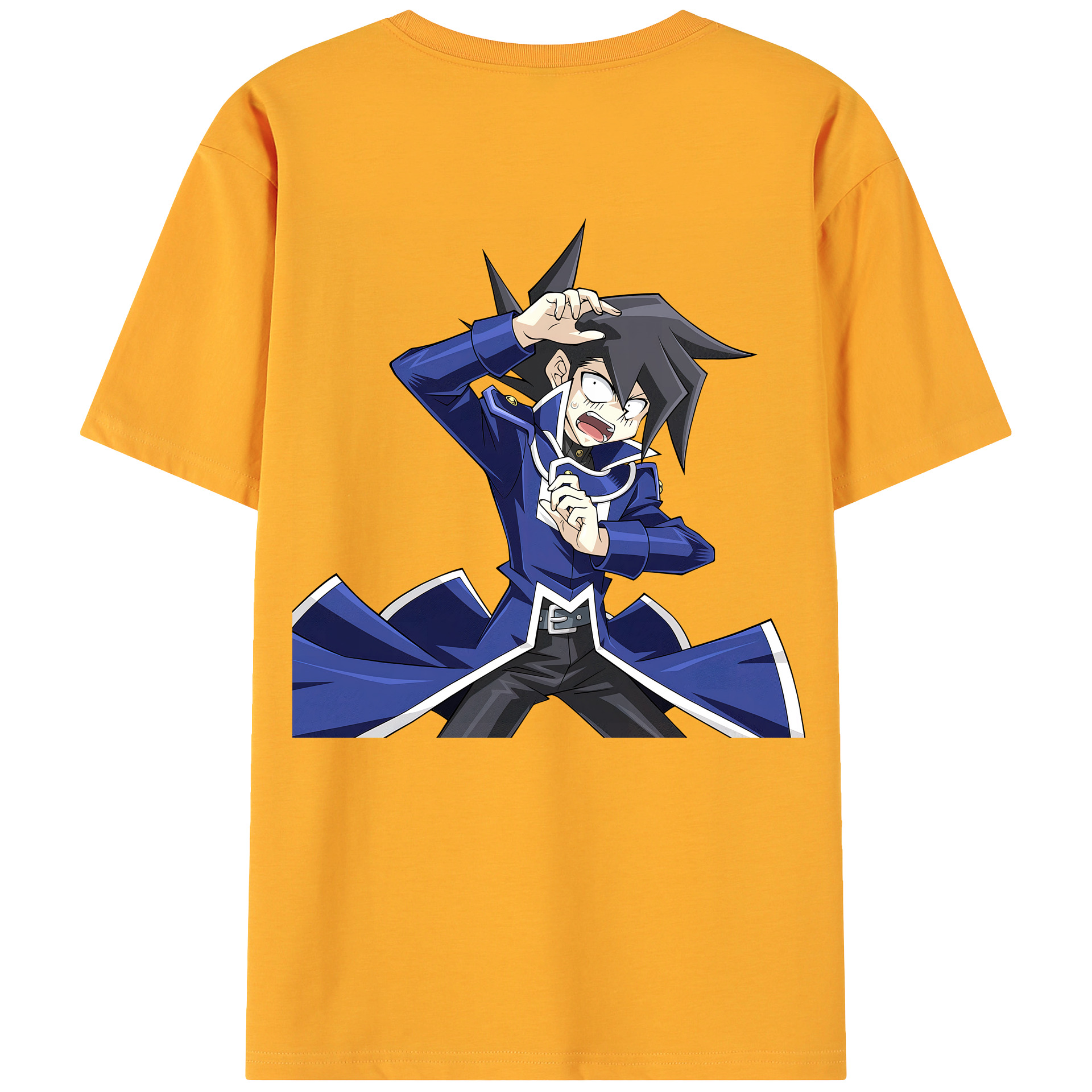 （画像用） 遊☆戯☆王 Yu-Gi-Oh! 綿100％ メンズ半袖Tシャツ（バックプリント） 通気性