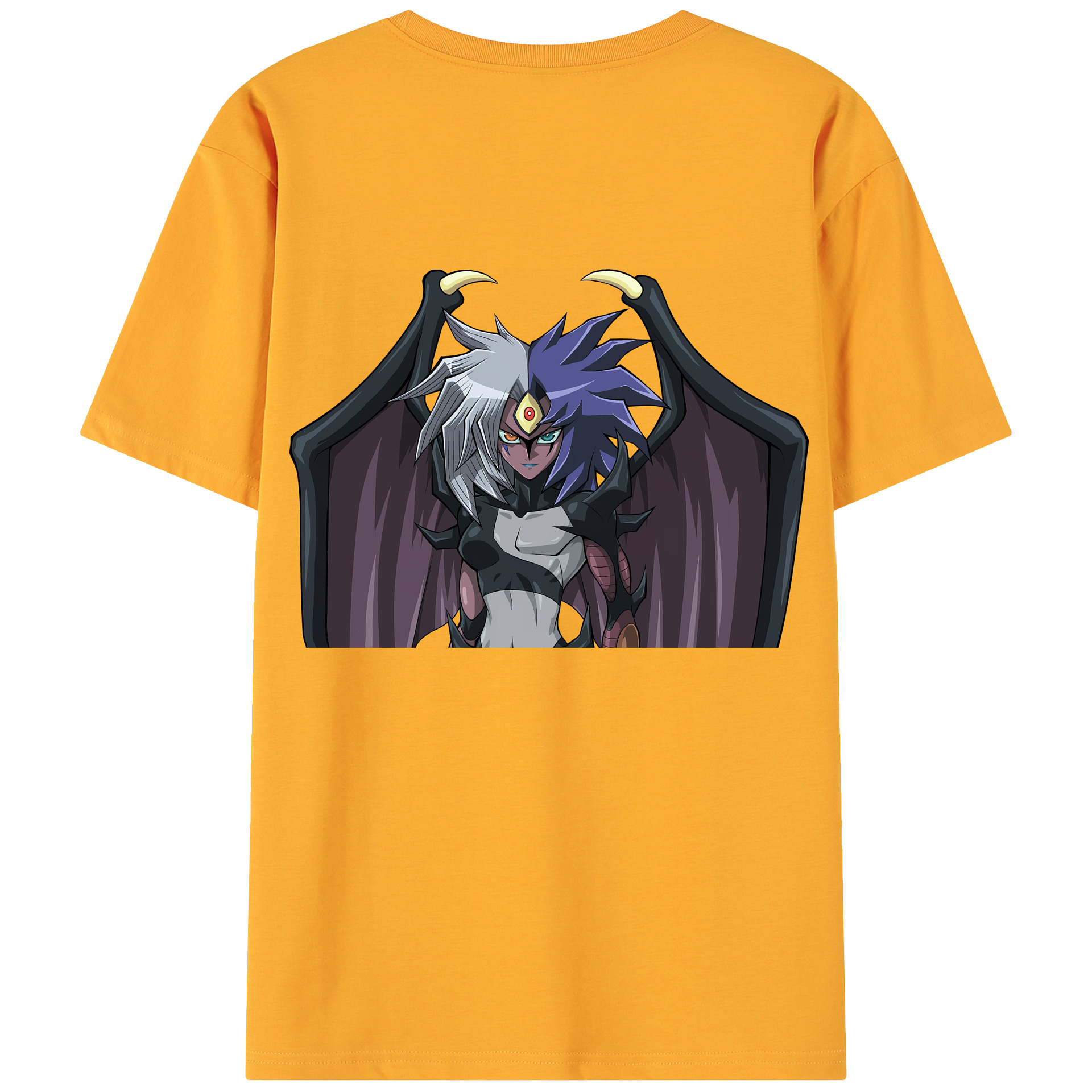 （画像用） 遊☆戯☆王 Yu-Gi-Oh! 綿100％ メンズ半袖Tシャツ（バックプリント） 通気性