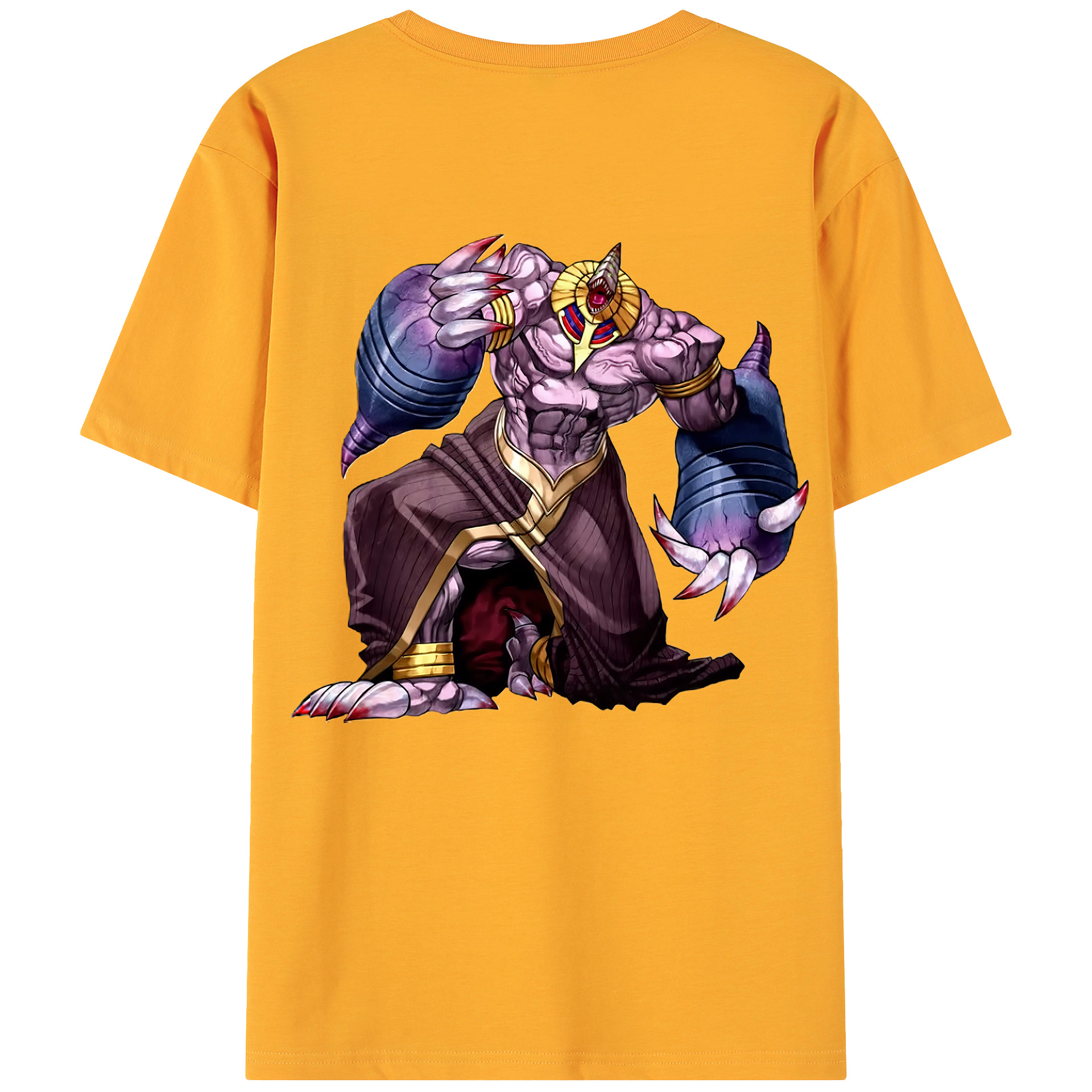 （画像用） 遊☆戯☆王 Yu-Gi-Oh! 綿100％ メンズ半袖Tシャツ（バックプリント） 通気性