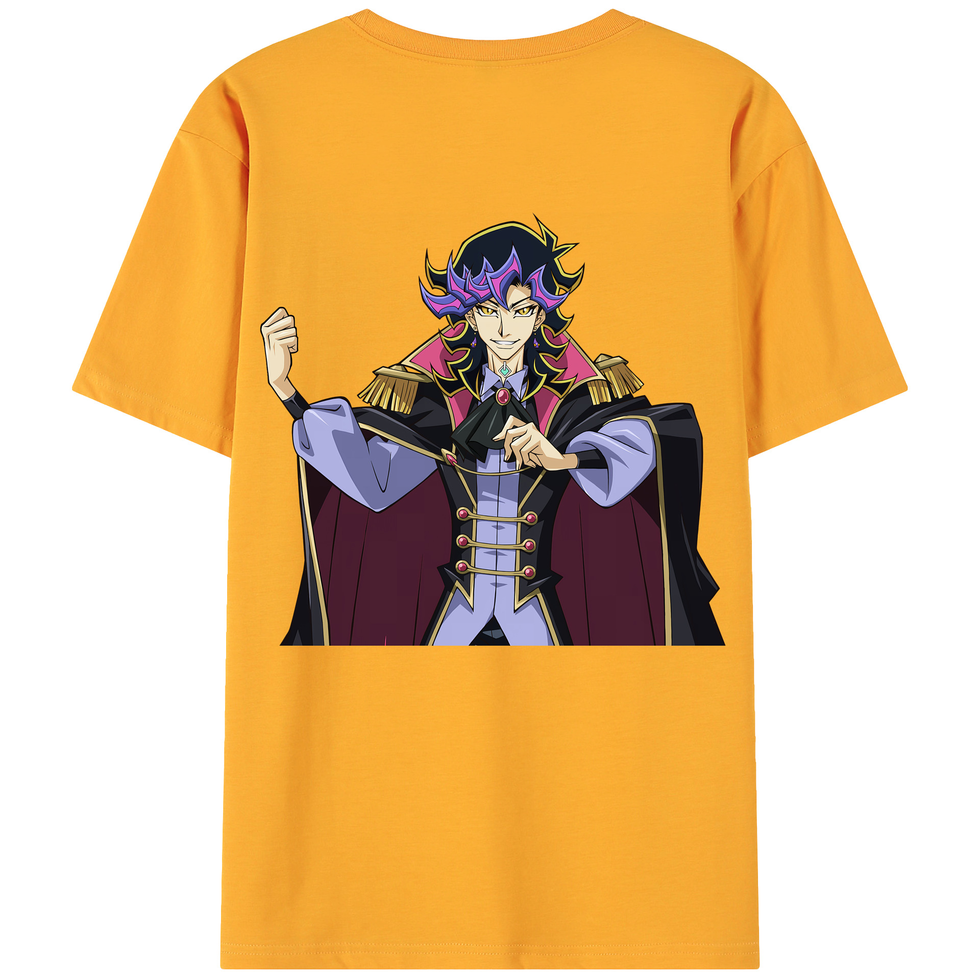（画像用） 遊☆戯☆王 Yu-Gi-Oh! 綿100％ メンズ半袖Tシャツ（バックプリント） 通気性