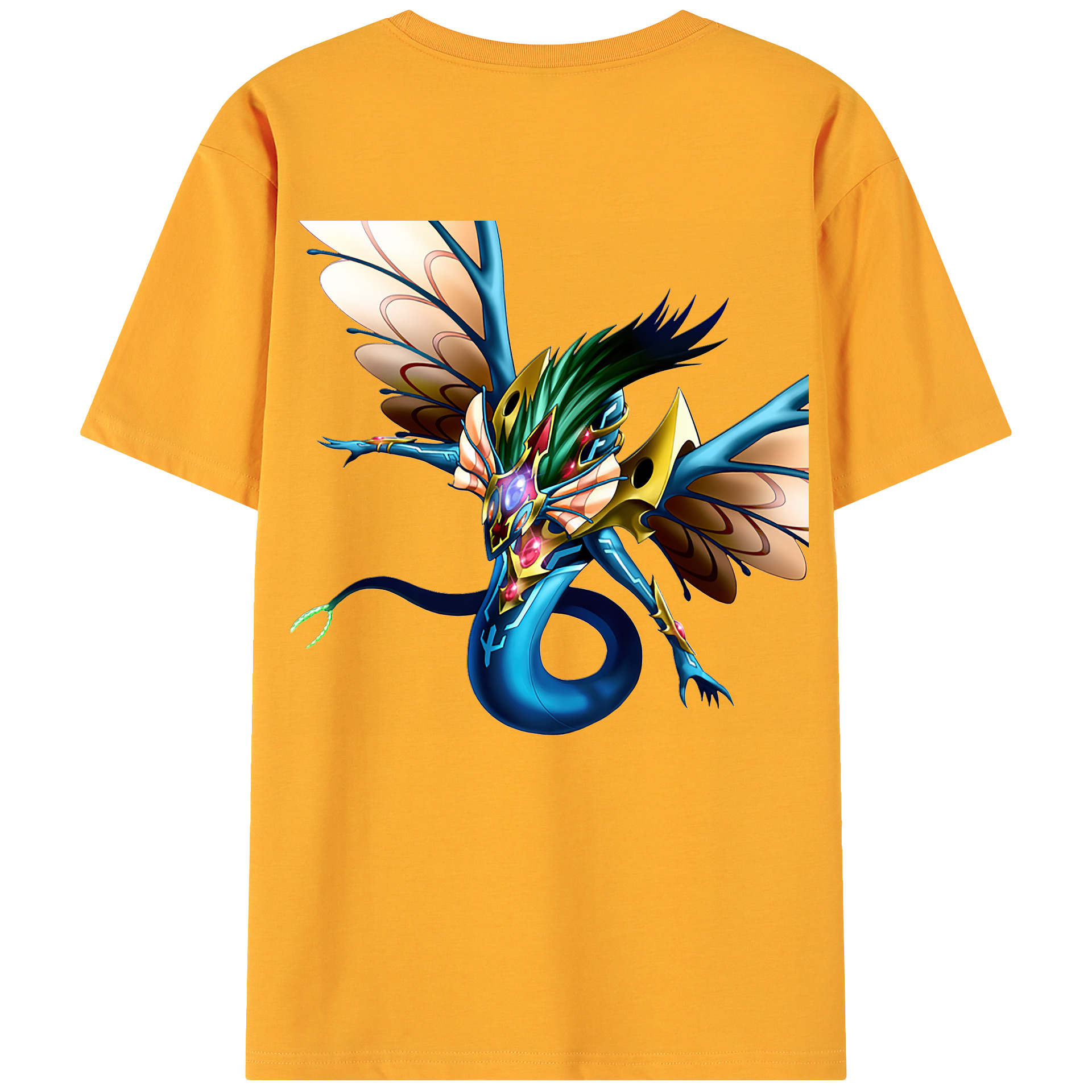（画像用） 遊☆戯☆王 Yu-Gi-Oh! 綿100％ メンズ半袖Tシャツ（バックプリント） 通気性