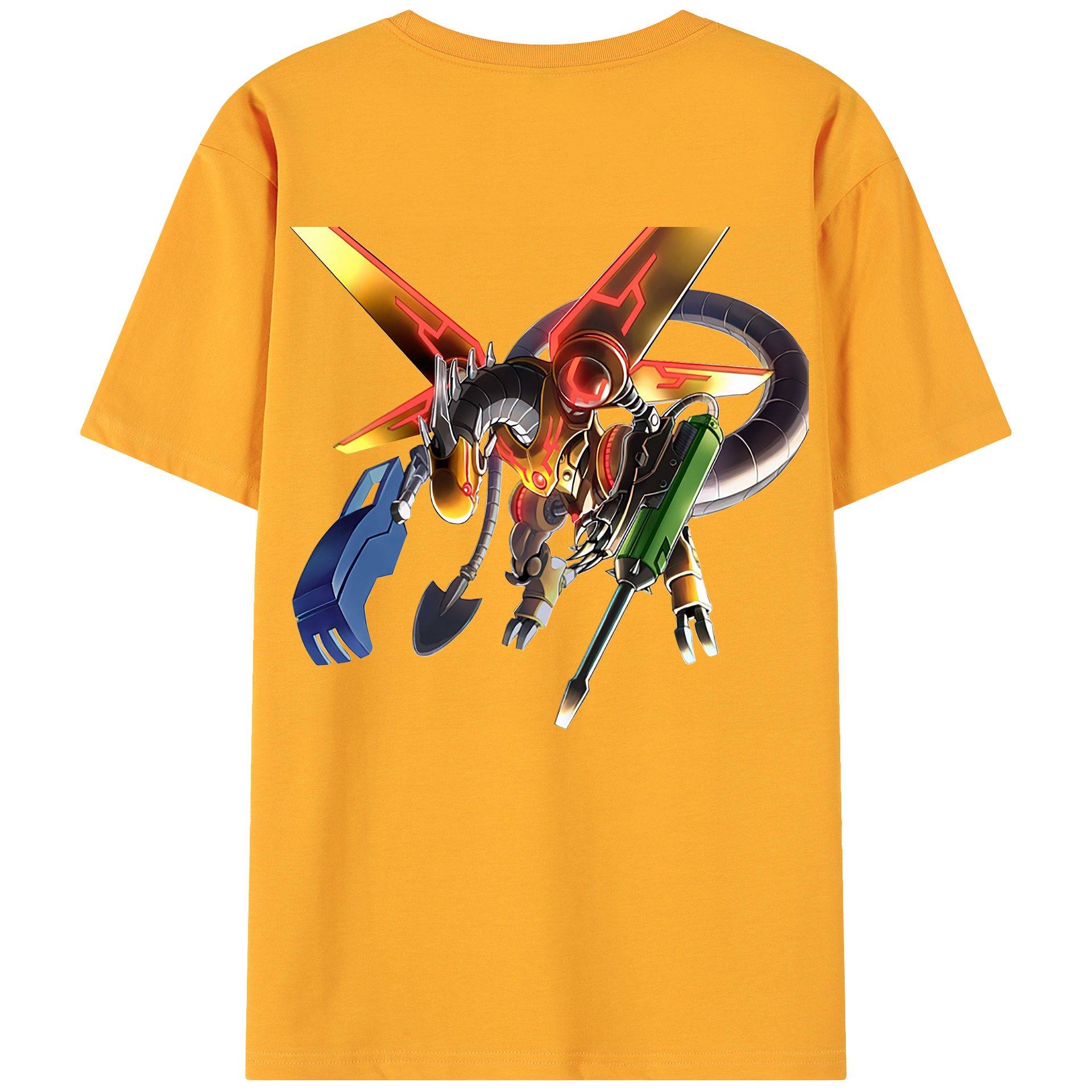 （画像用） 遊☆戯☆王 Yu-Gi-Oh! 綿100％ メンズ半袖Tシャツ（バックプリント） 通気性