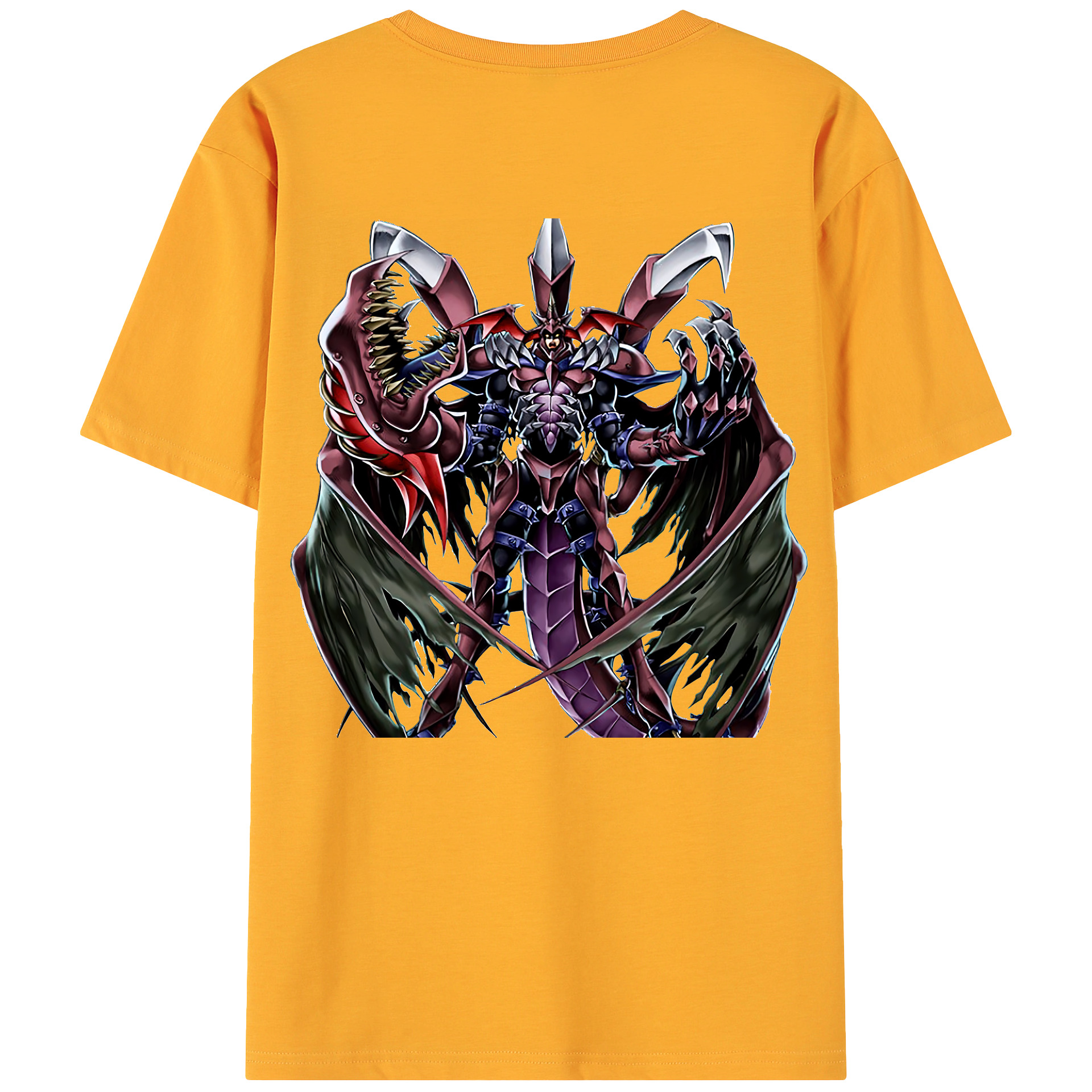 （画像用） 遊☆戯☆王 Yu-Gi-Oh! 綿100％ メンズ半袖Tシャツ（バックプリント） 通気性
