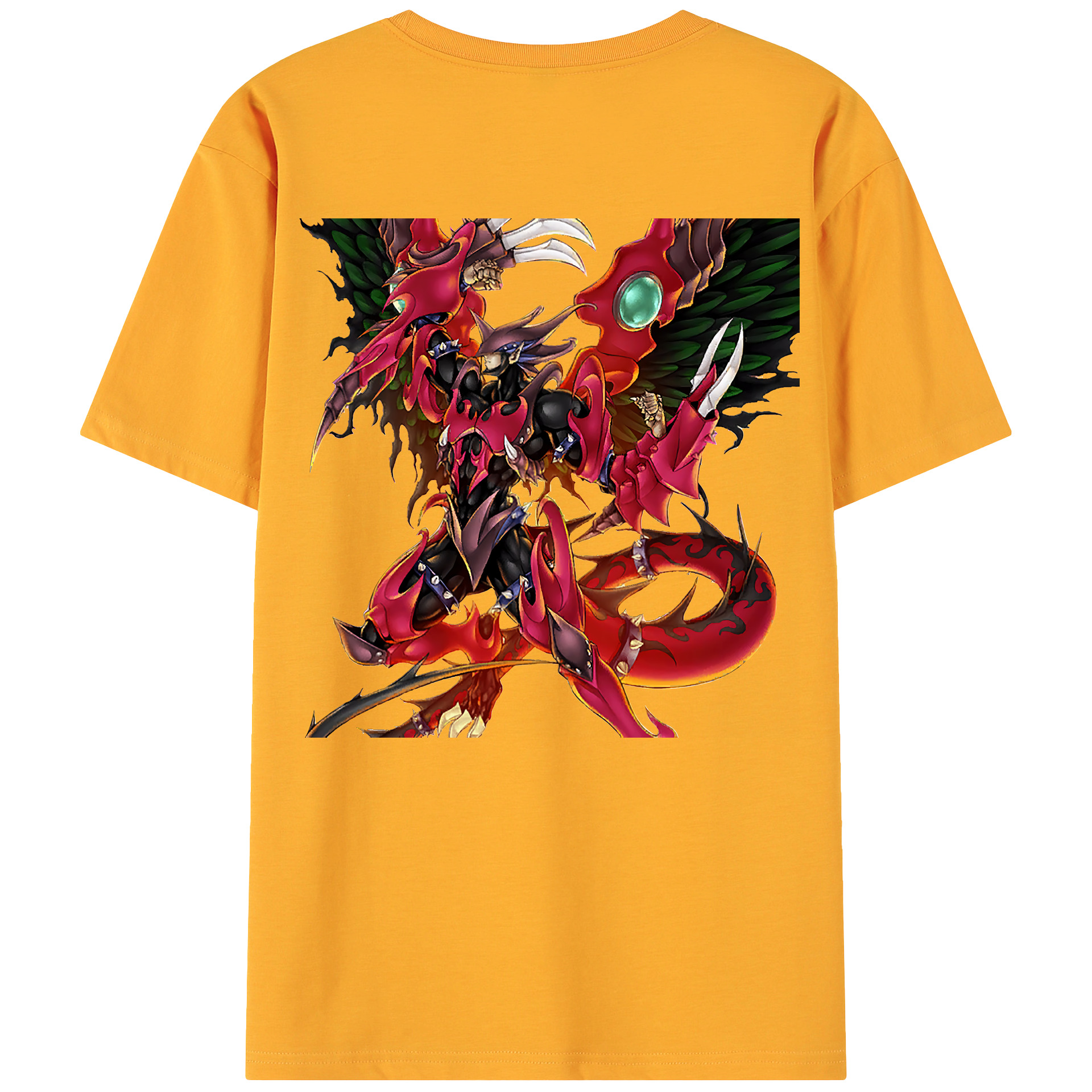 （画像用） 遊☆戯☆王 Yu-Gi-Oh! 綿100％ メンズ半袖Tシャツ（バックプリント） 通気性