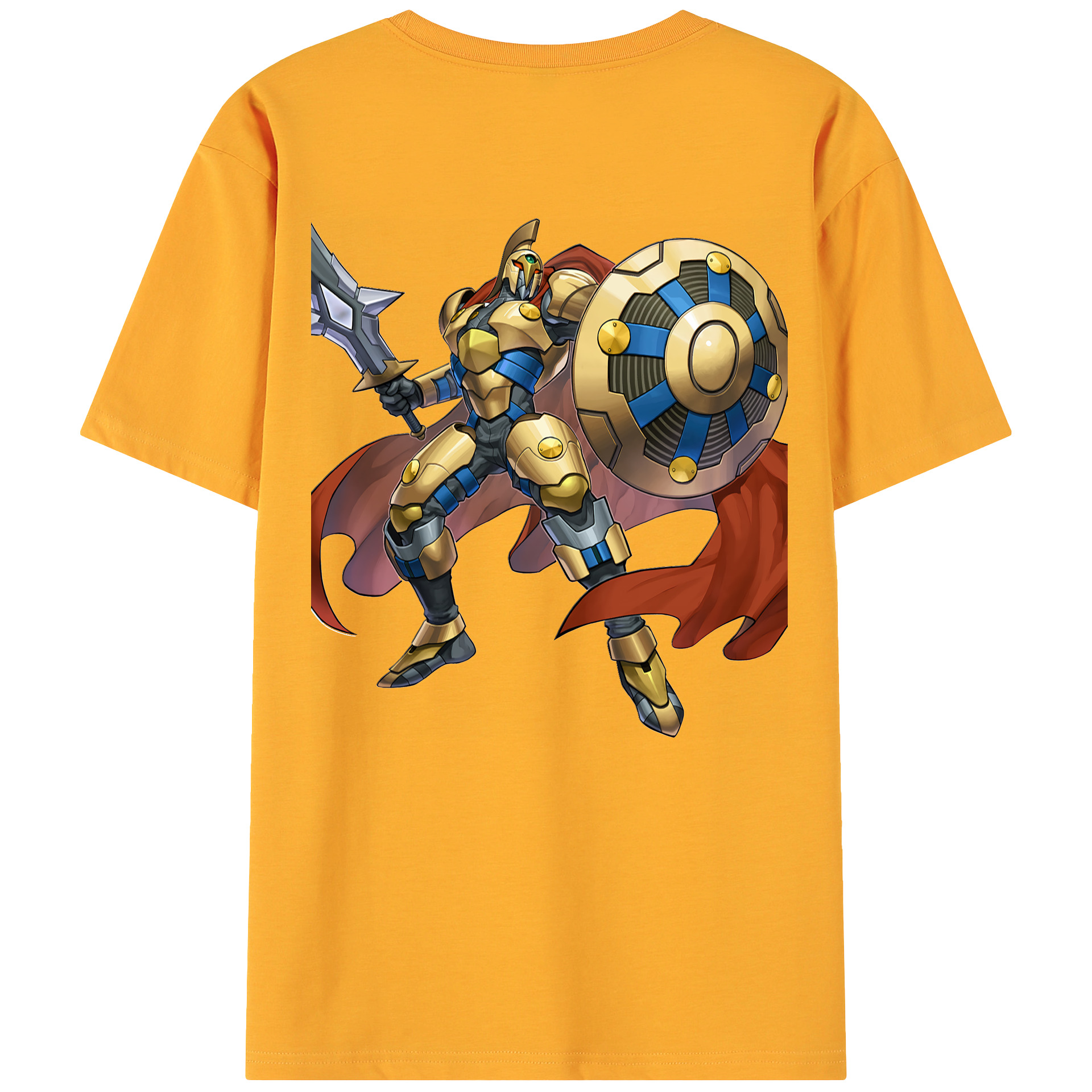 （画像用） 遊☆戯☆王 Yu-Gi-Oh! 綿100％ メンズ半袖Tシャツ（バックプリント） 通気性