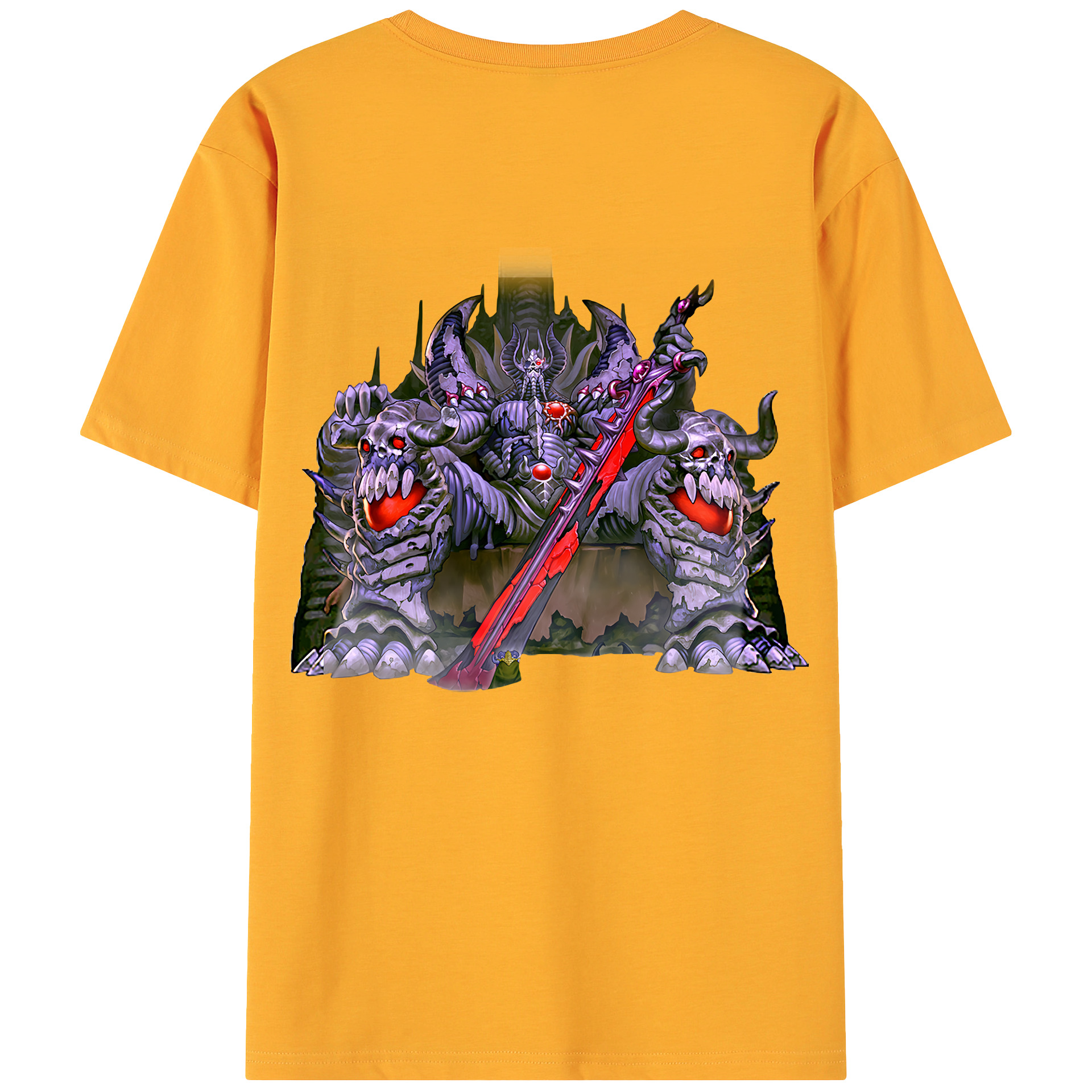 （画像用） 遊☆戯☆王 Yu-Gi-Oh! 綿100％ メンズ半袖Tシャツ（バックプリント） 通気性