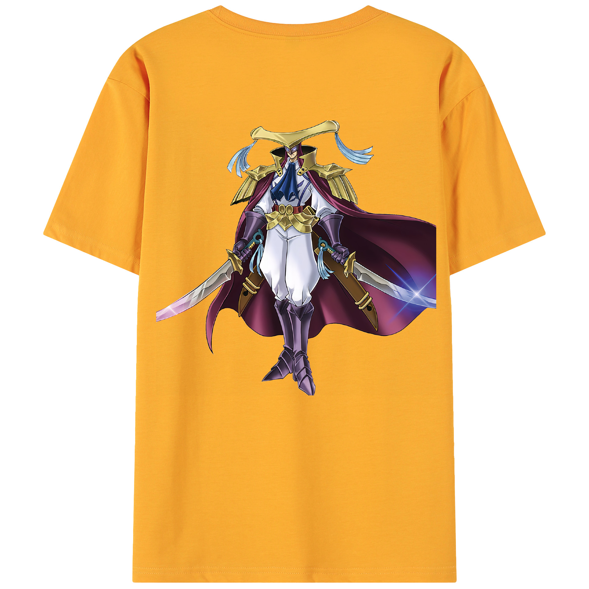 （画像用） 遊☆戯☆王 Yu-Gi-Oh! 綿100％ メンズ半袖Tシャツ（バックプリント） 通気性
