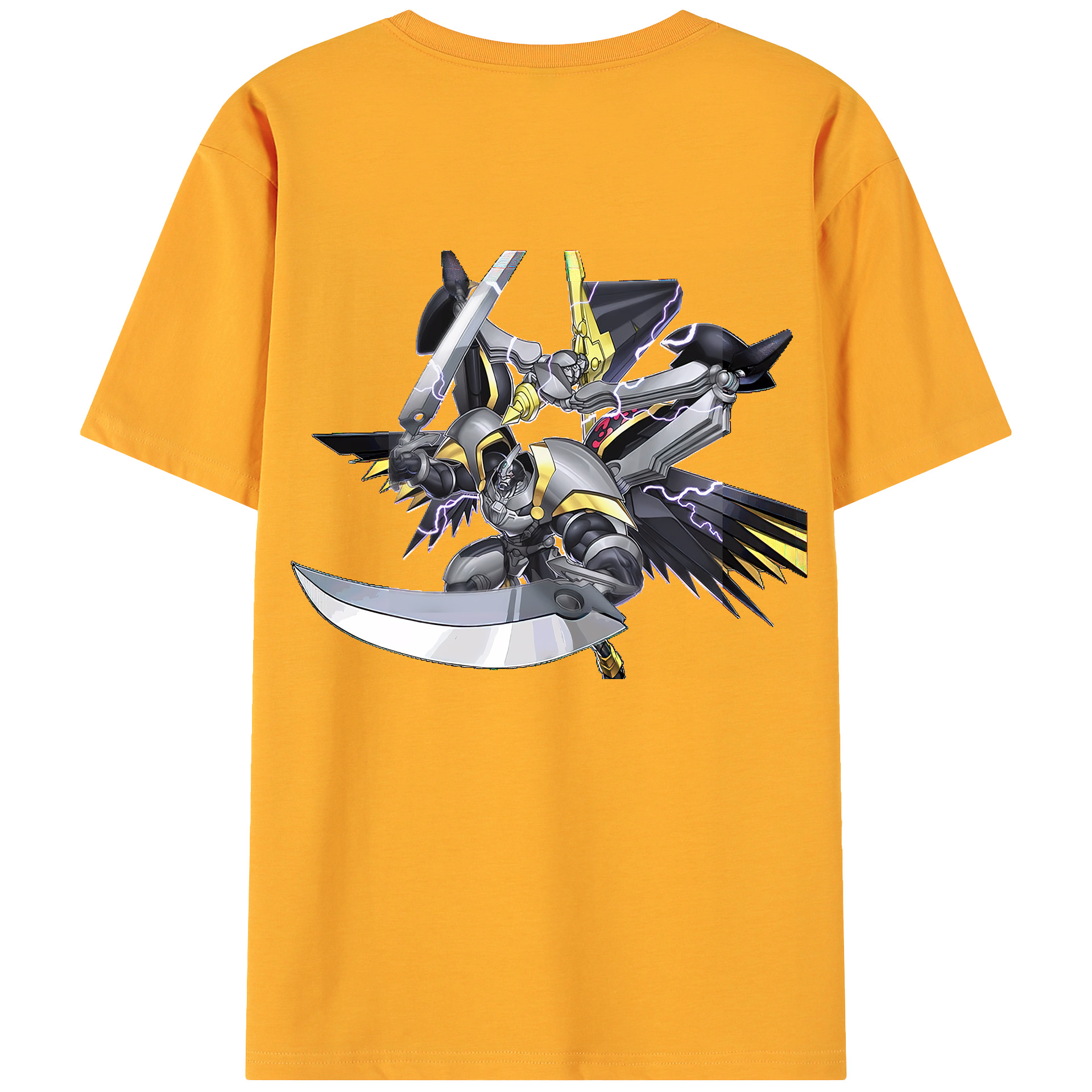 （画像用） 遊☆戯☆王 Yu-Gi-Oh! 綿100％ メンズ半袖Tシャツ（バックプリント） 通気性