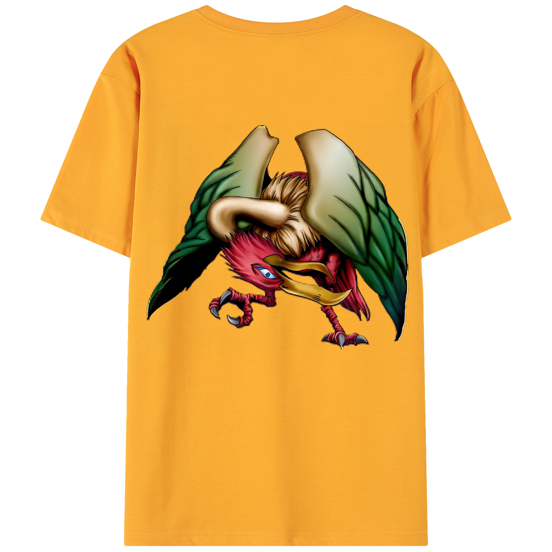 （画像用） 遊☆戯☆王 Yu-Gi-Oh! 綿100％ メンズ半袖Tシャツ（バックプリント） 通気性