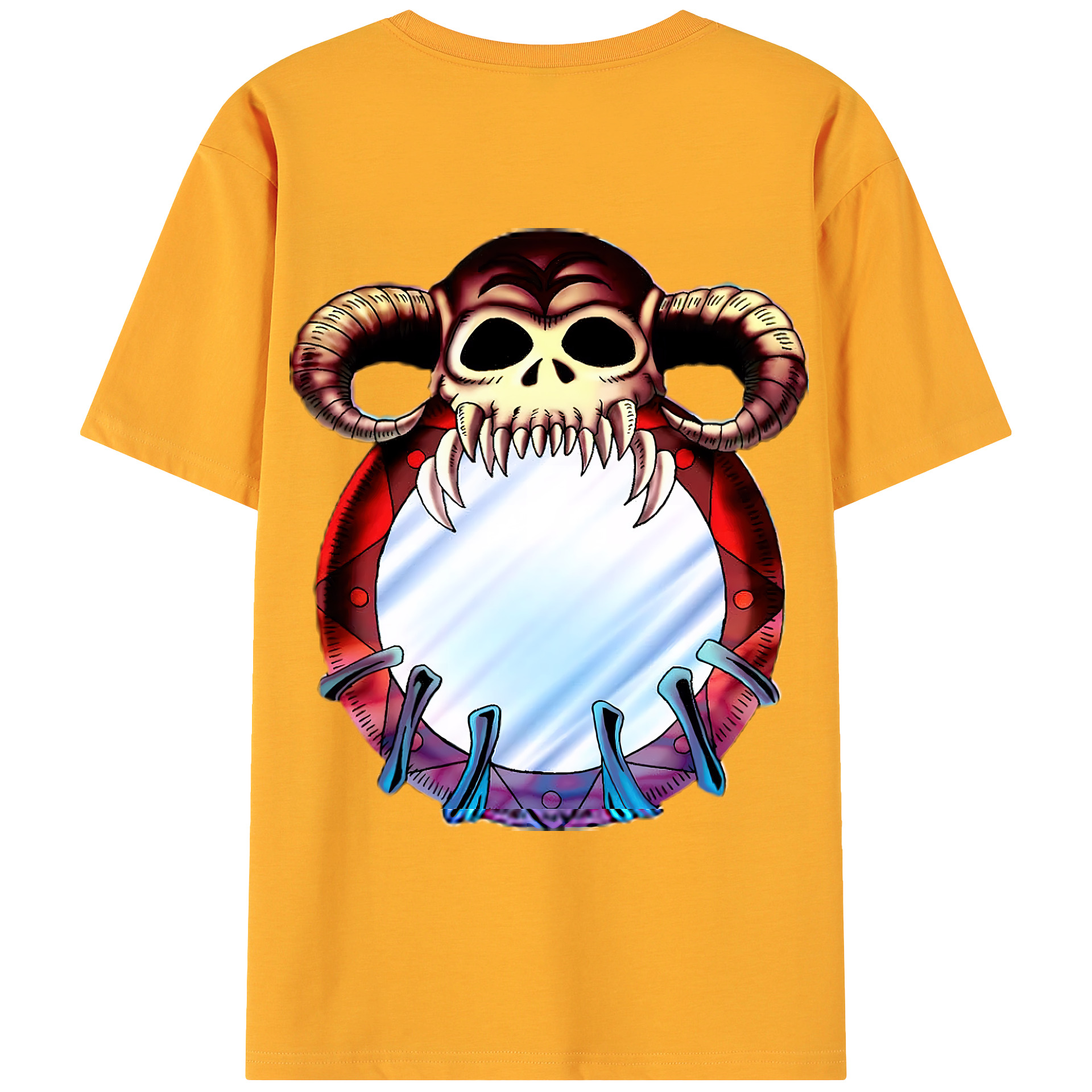 （画像用） 遊☆戯☆王 Yu-Gi-Oh! 綿100％ メンズ半袖Tシャツ（バックプリント） 通気性