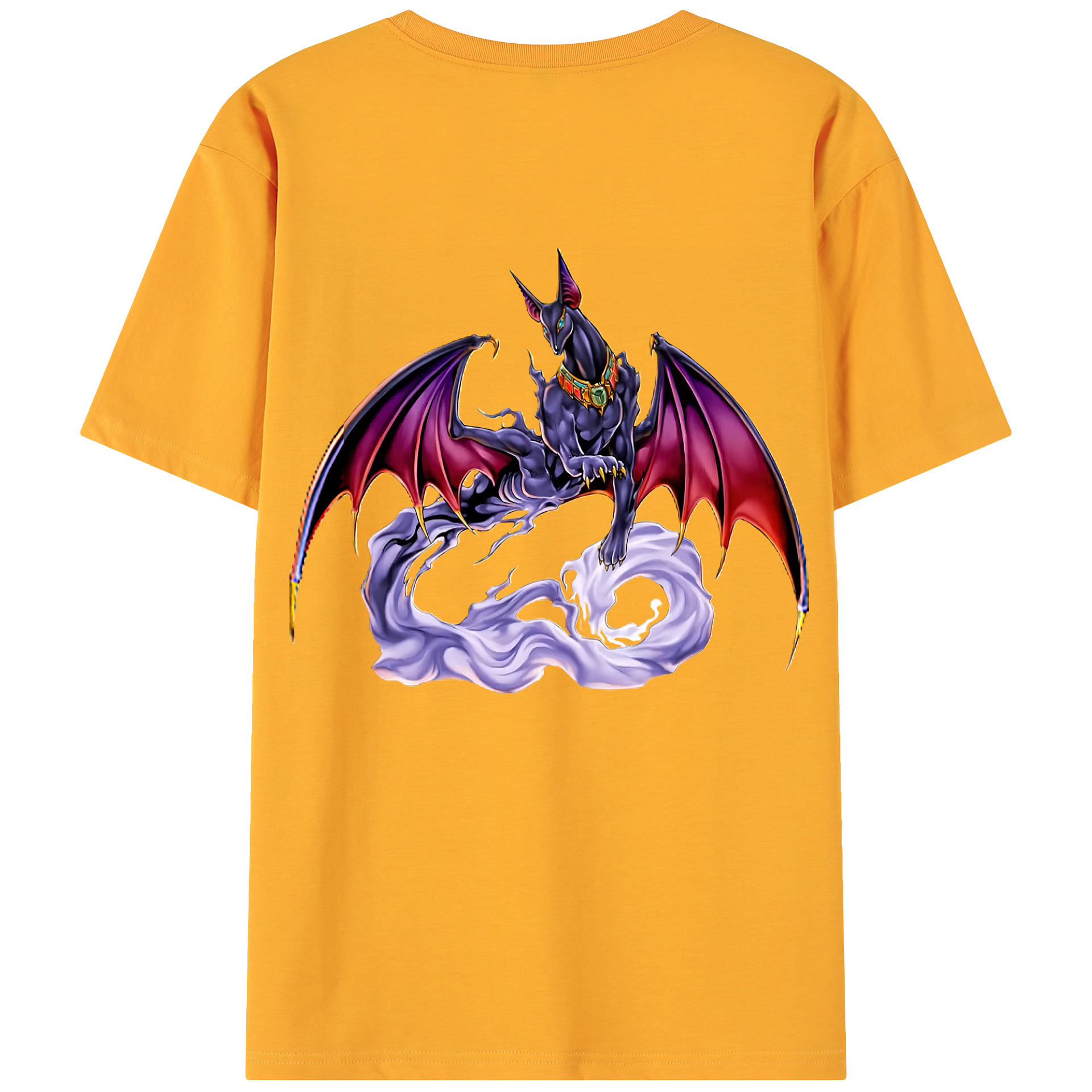 （画像用） 遊☆戯☆王 Yu-Gi-Oh! 綿100％ メンズ半袖Tシャツ（バックプリント） 通気性