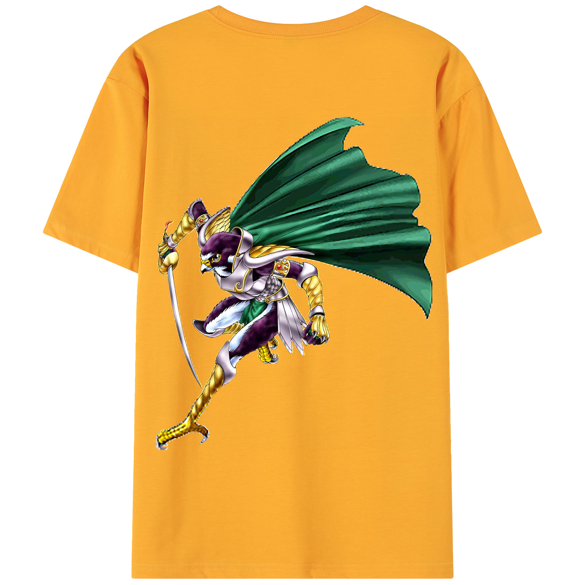 （画像用） 遊☆戯☆王 Yu-Gi-Oh! 綿100％ メンズ半袖Tシャツ（バックプリント） 通気性