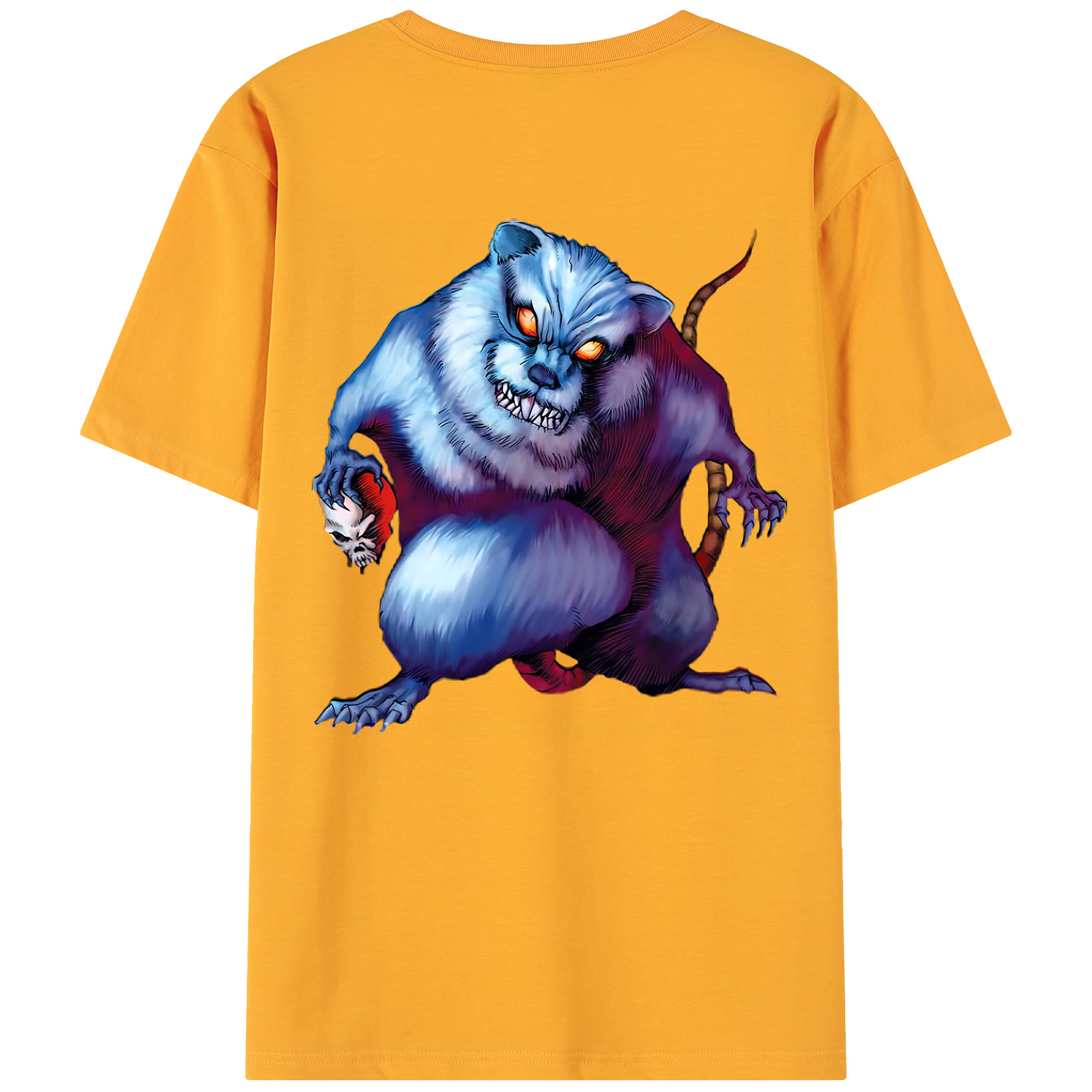 （画像用） 遊☆戯☆王 Yu-Gi-Oh! 綿100％ メンズ半袖Tシャツ（バックプリント） 通気性