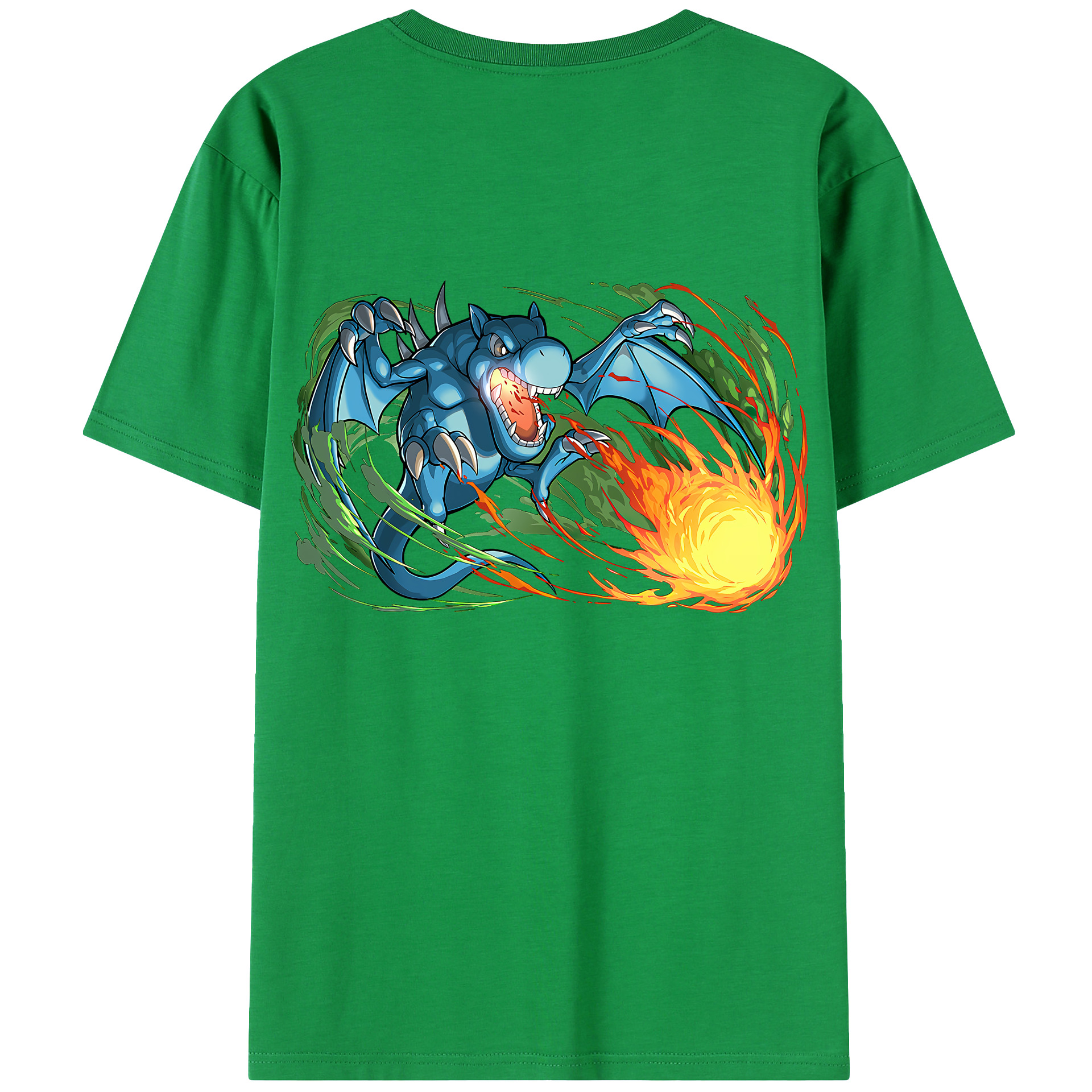 （画像用） 遊☆戯☆王 Yu-Gi-Oh! 綿100％ メンズ半袖Tシャツ（バックプリント） 通気性