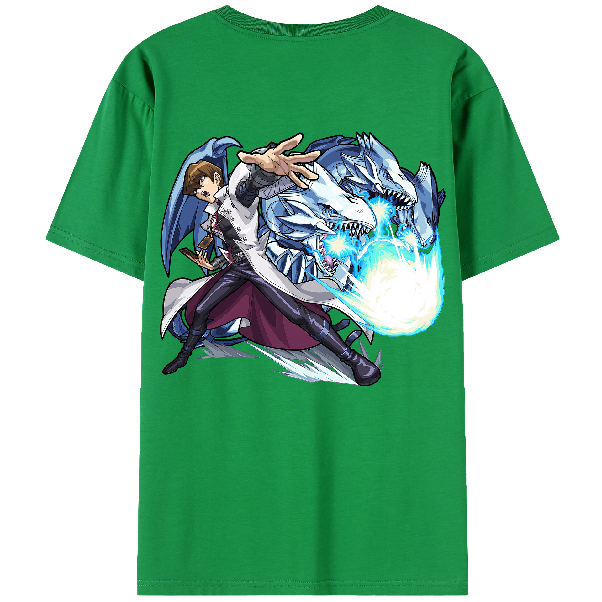 （画像用） 遊☆戯☆王 Yu-Gi-Oh! 綿100％ メンズ半袖Tシャツ（バックプリント） 通気性