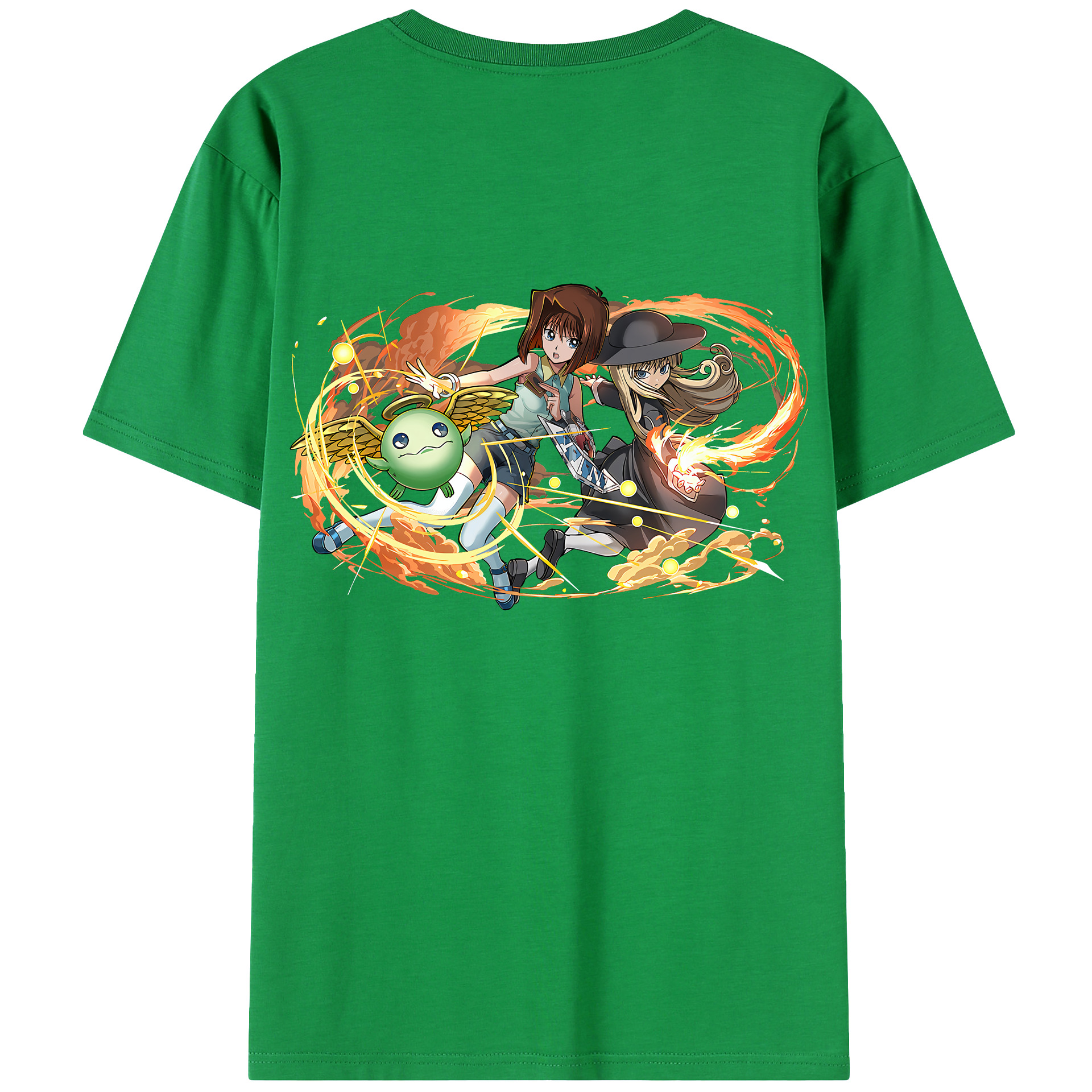 （画像用） 遊☆戯☆王 Yu-Gi-Oh! 綿100％ メンズ半袖Tシャツ（バックプリント） 通気性