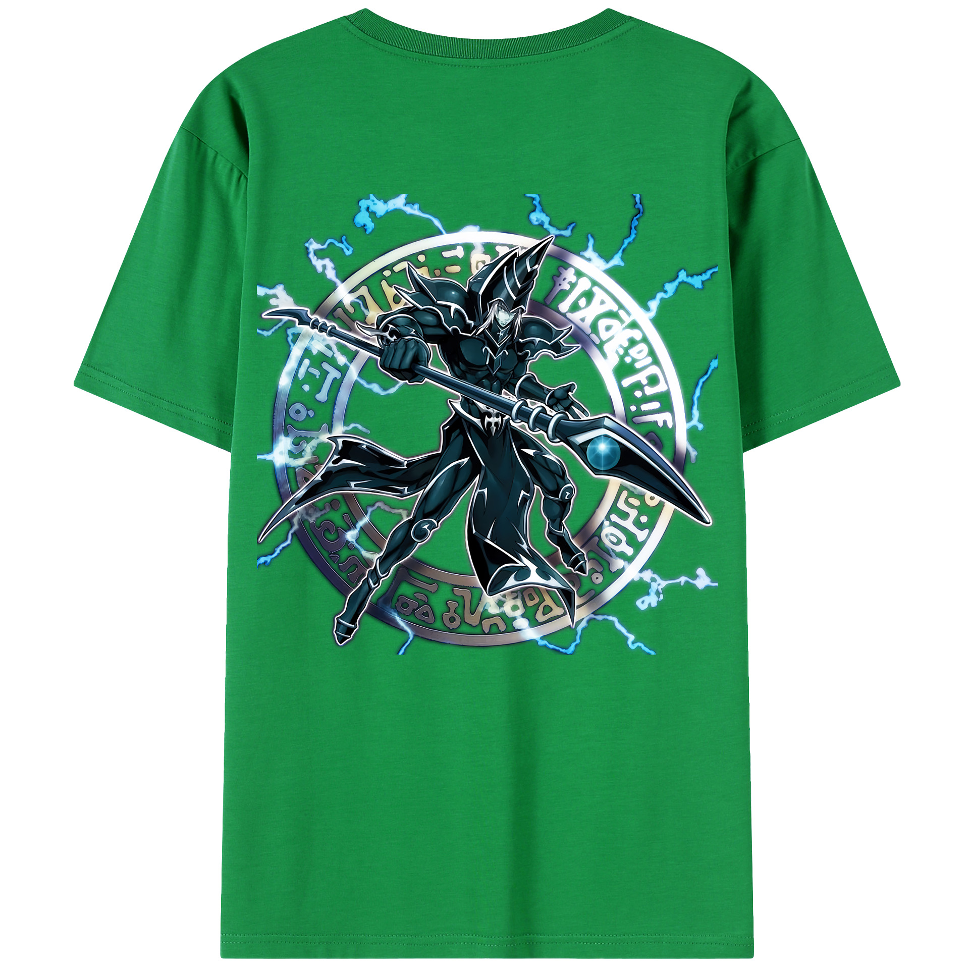 （画像用） 遊☆戯☆王 Yu-Gi-Oh! 綿100％ メンズ半袖Tシャツ（バックプリント） 通気性