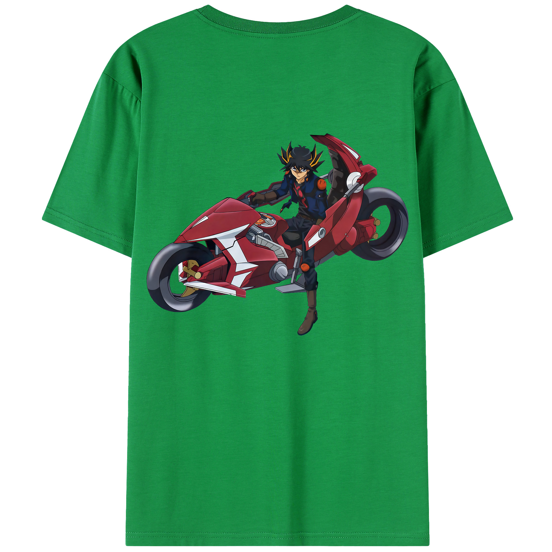 （画像用） 遊☆戯☆王 Yu-Gi-Oh! 綿100％ メンズ半袖Tシャツ（バックプリント） 通気性