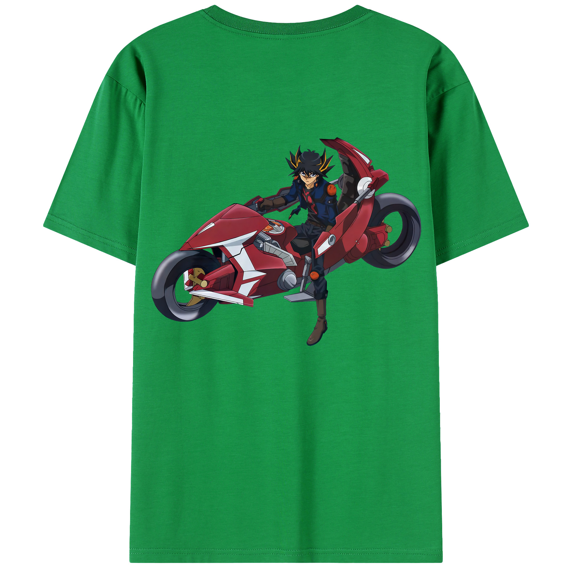 （画像用） 遊☆戯☆王 Yu-Gi-Oh! 綿100％ メンズ半袖Tシャツ（バックプリント） 通気性