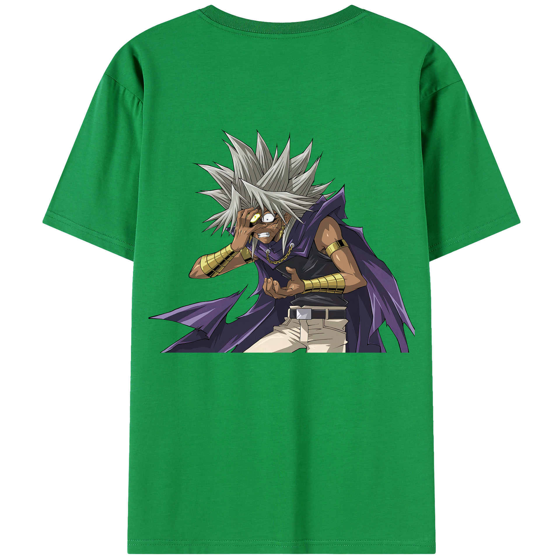（画像用） 遊☆戯☆王 Yu-Gi-Oh! 綿100％ メンズ半袖Tシャツ（バックプリント） 通気性