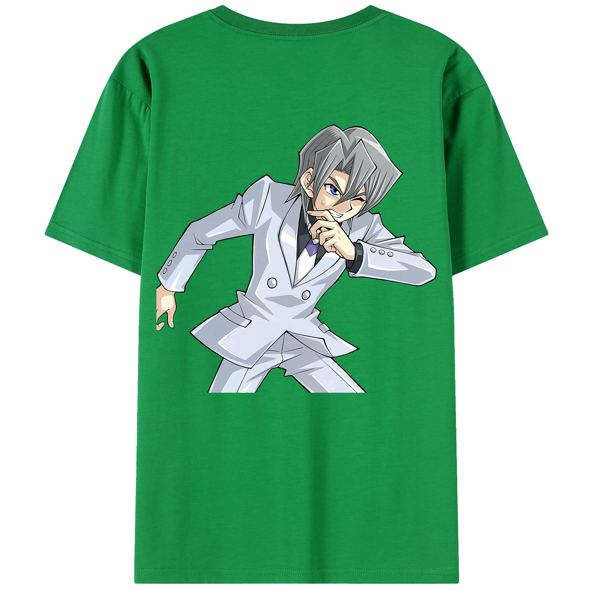 （画像用） 遊☆戯☆王 Yu-Gi-Oh! 綿100％ メンズ半袖Tシャツ（バックプリント） 通気性