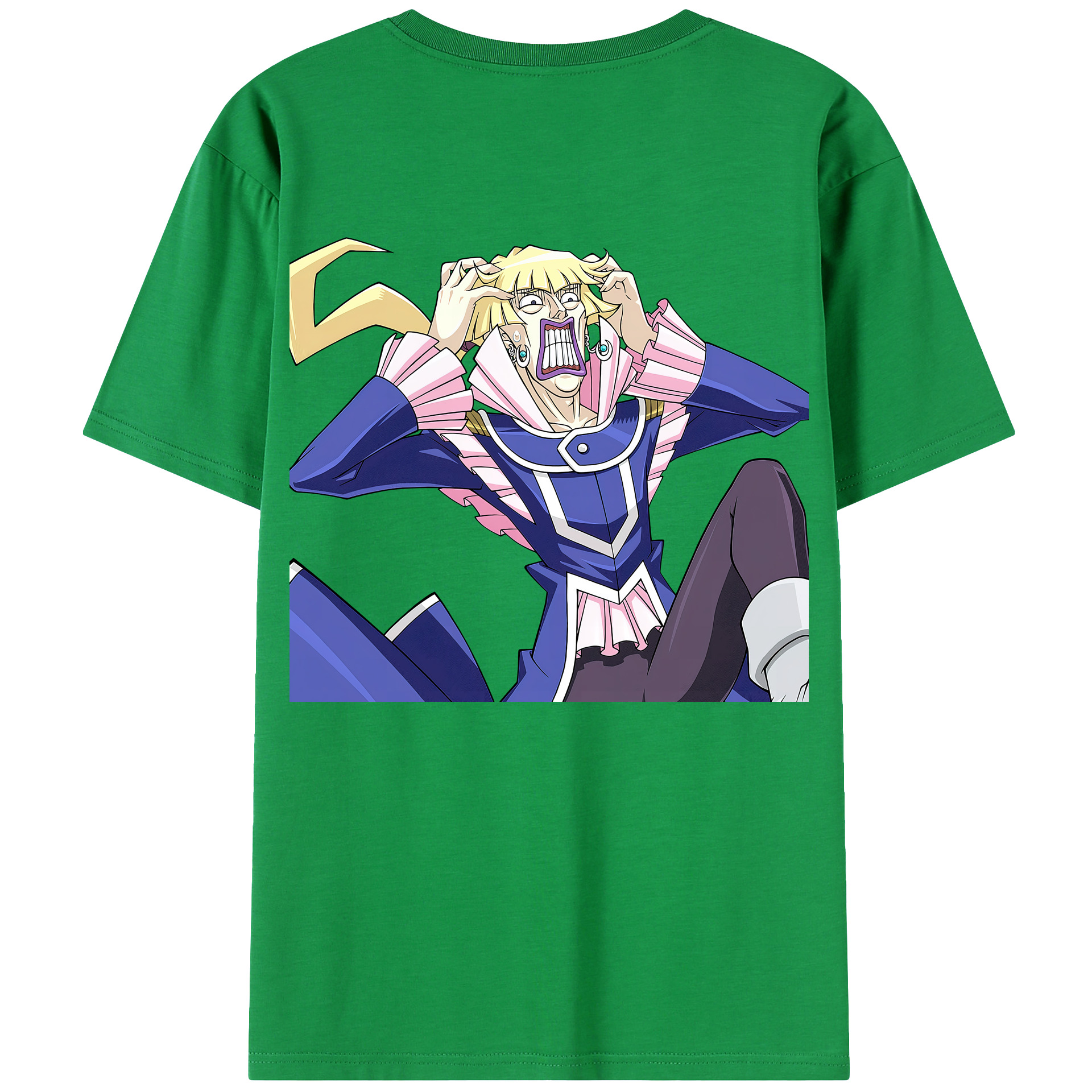 （画像用） 遊☆戯☆王 Yu-Gi-Oh! 綿100％ メンズ半袖Tシャツ（バックプリント） 通気性