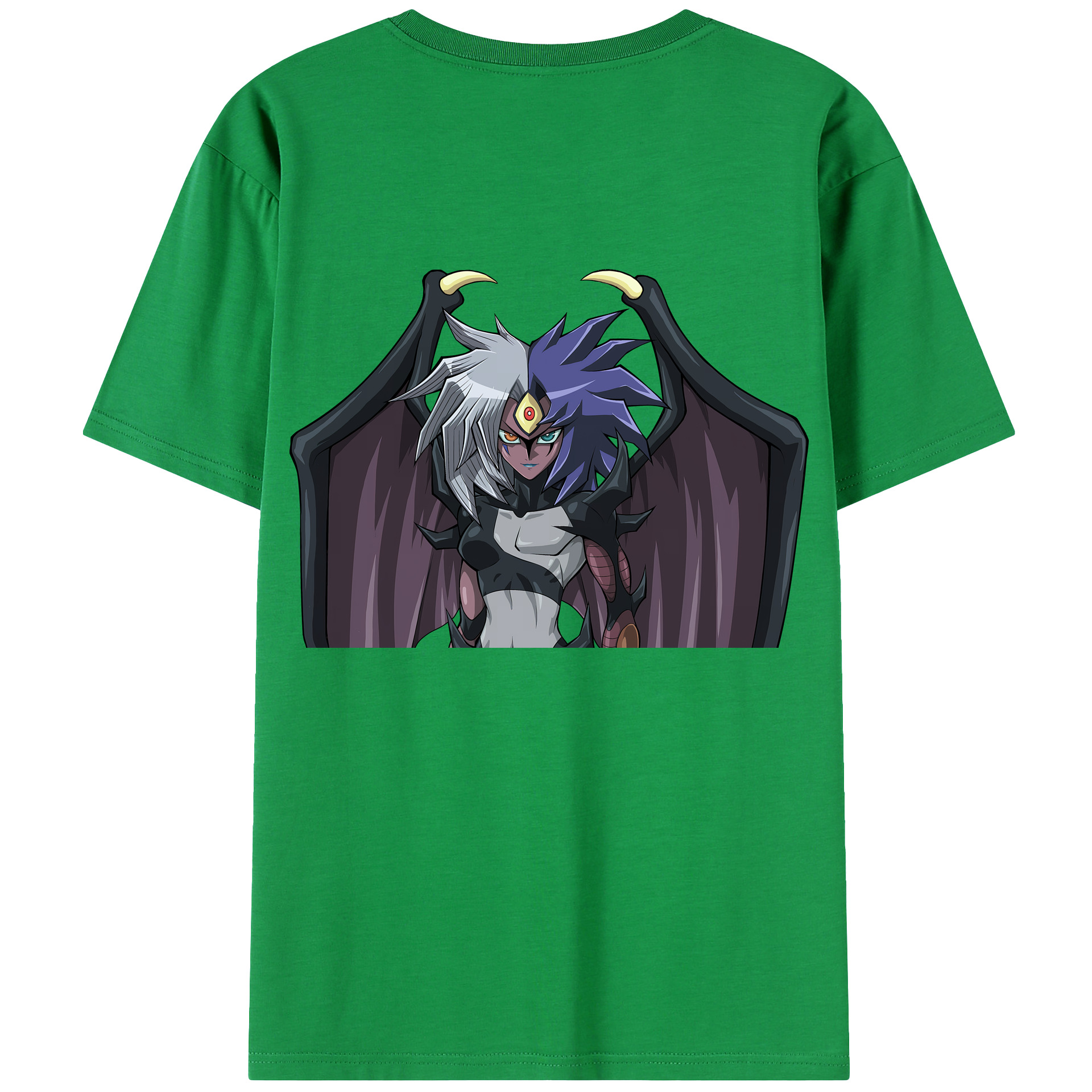 （画像用） 遊☆戯☆王 Yu-Gi-Oh! 綿100％ メンズ半袖Tシャツ（バックプリント） 通気性
