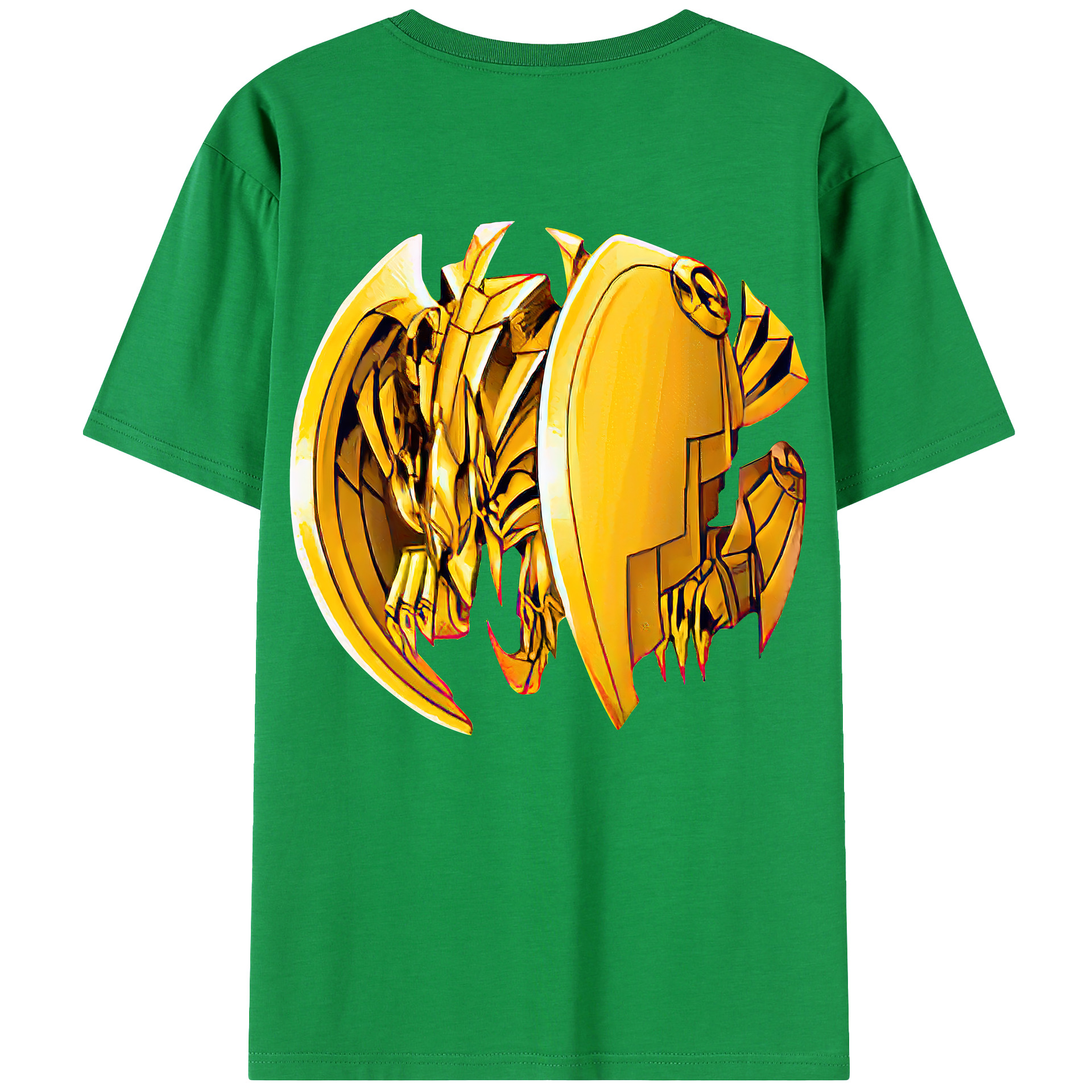 （画像用） 遊☆戯☆王 Yu-Gi-Oh! 綿100％ メンズ半袖Tシャツ（バックプリント） 通気性