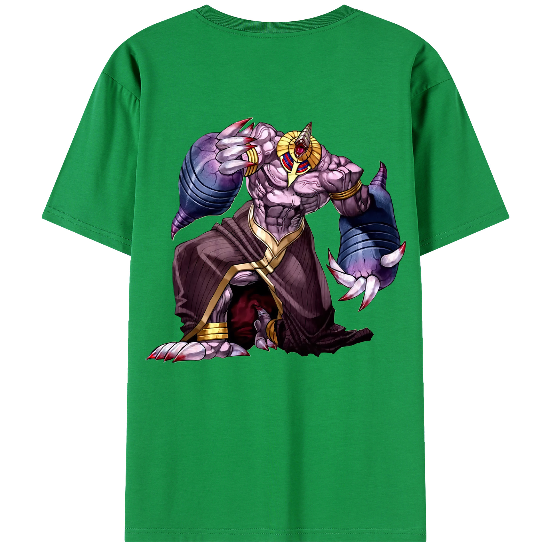 （画像用） 遊☆戯☆王 Yu-Gi-Oh! 綿100％ メンズ半袖Tシャツ（バックプリント） 通気性