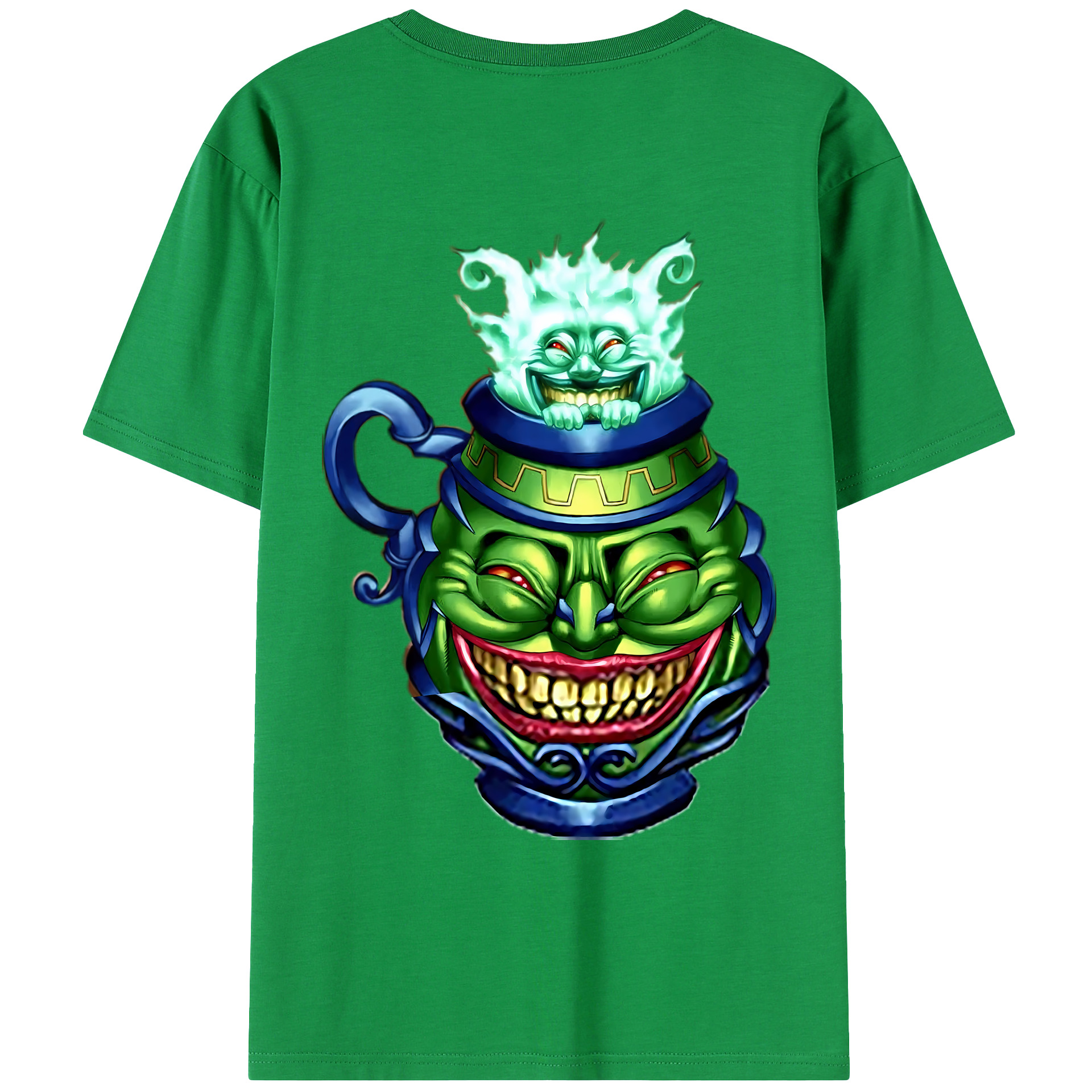 （画像用） 遊☆戯☆王 Yu-Gi-Oh! 綿100％ メンズ半袖Tシャツ（バックプリント） 通気性