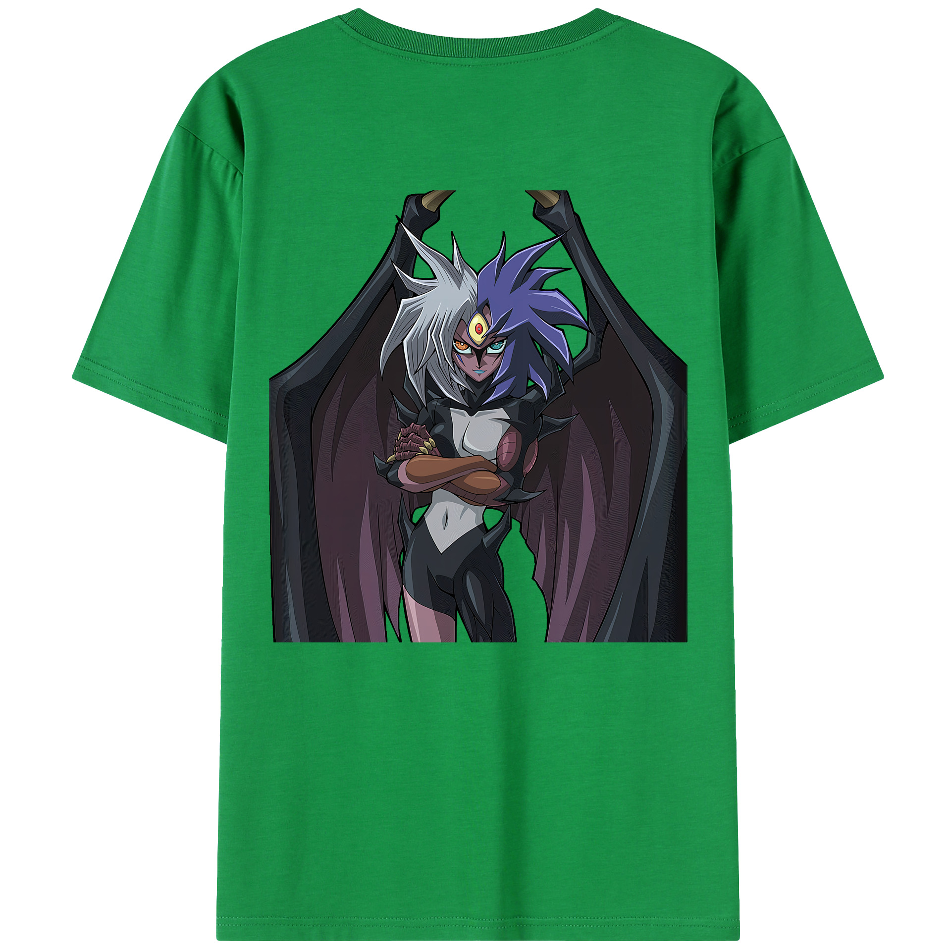 （画像用） 遊☆戯☆王 Yu-Gi-Oh! 綿100％ メンズ半袖Tシャツ（バックプリント） 通気性