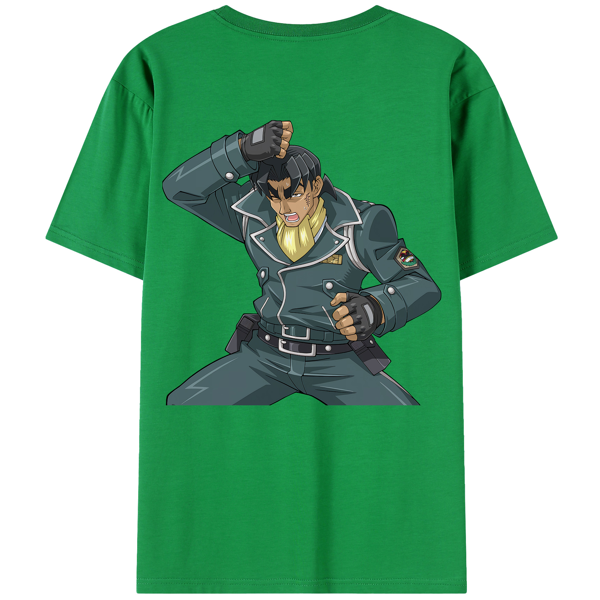 （画像用） 遊☆戯☆王 Yu-Gi-Oh! 綿100％ メンズ半袖Tシャツ（バックプリント） 通気性