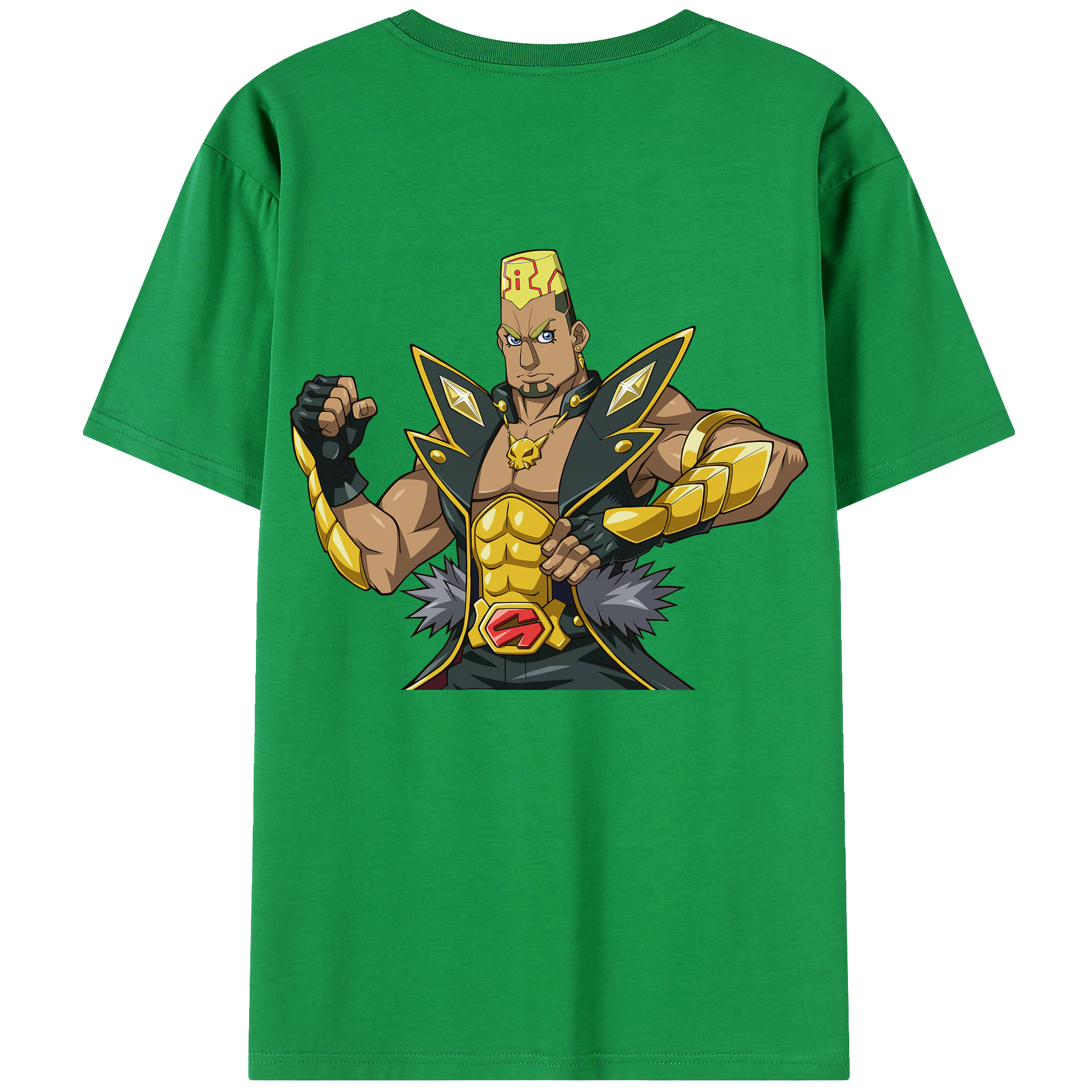 （画像用） 遊☆戯☆王 Yu-Gi-Oh! 綿100％ メンズ半袖Tシャツ（バックプリント） 通気性