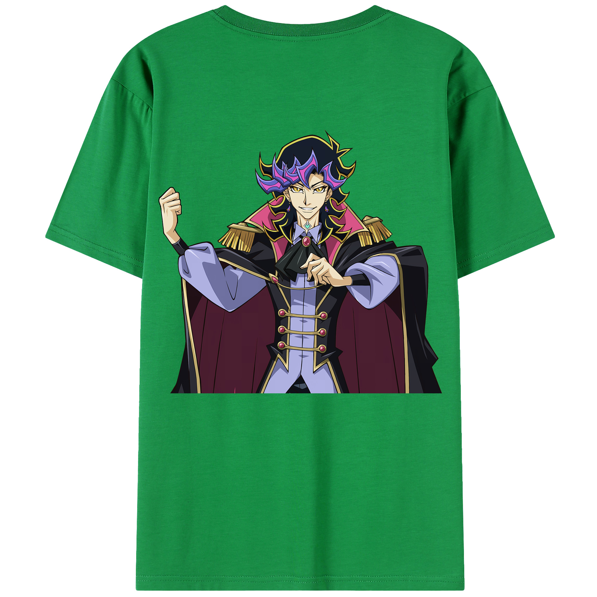 （画像用） 遊☆戯☆王 Yu-Gi-Oh! 綿100％ メンズ半袖Tシャツ（バックプリント） 通気性