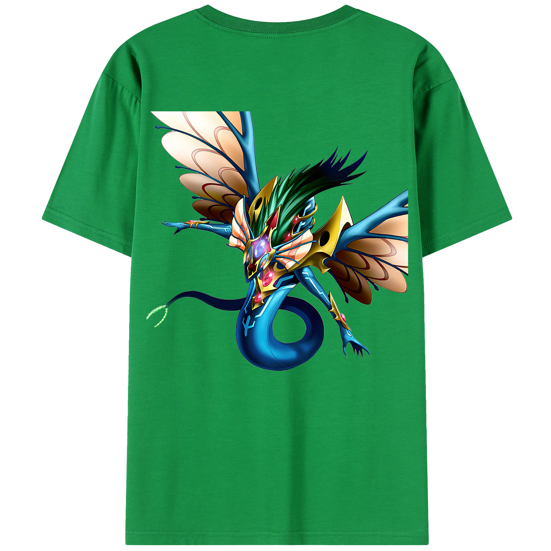 （画像用） 遊☆戯☆王 Yu-Gi-Oh! 綿100％ メンズ半袖Tシャツ（バックプリント） 通気性