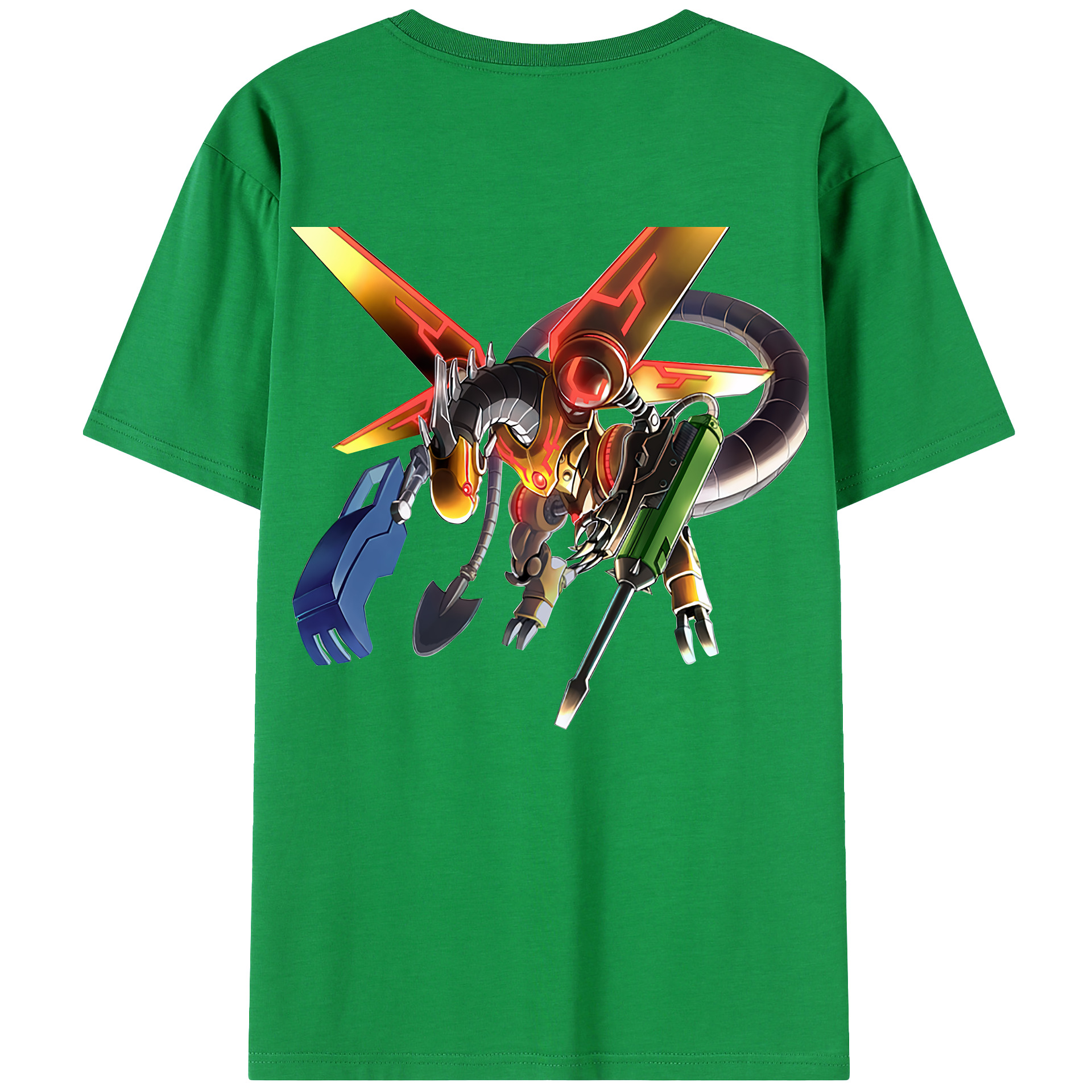 （画像用） 遊☆戯☆王 Yu-Gi-Oh! 綿100％ メンズ半袖Tシャツ（バックプリント） 通気性