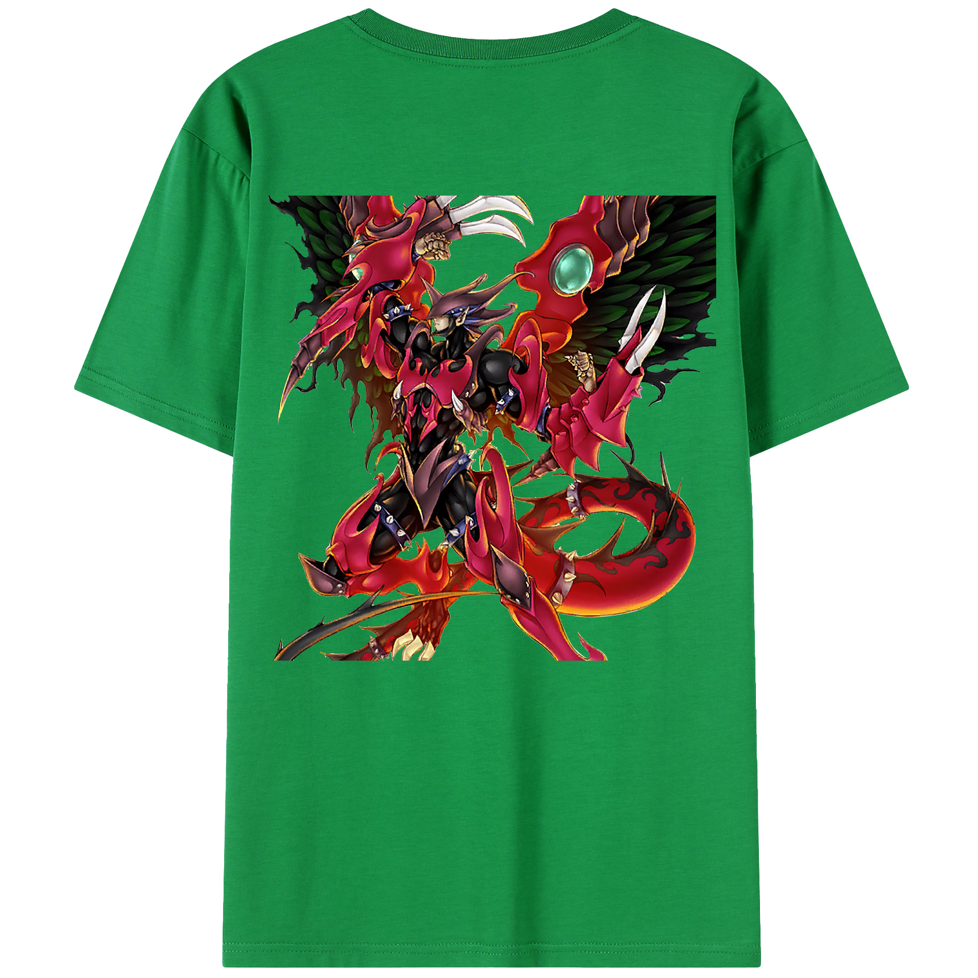 （画像用） 遊☆戯☆王 Yu-Gi-Oh! 綿100％ メンズ半袖Tシャツ（バックプリント） 通気性