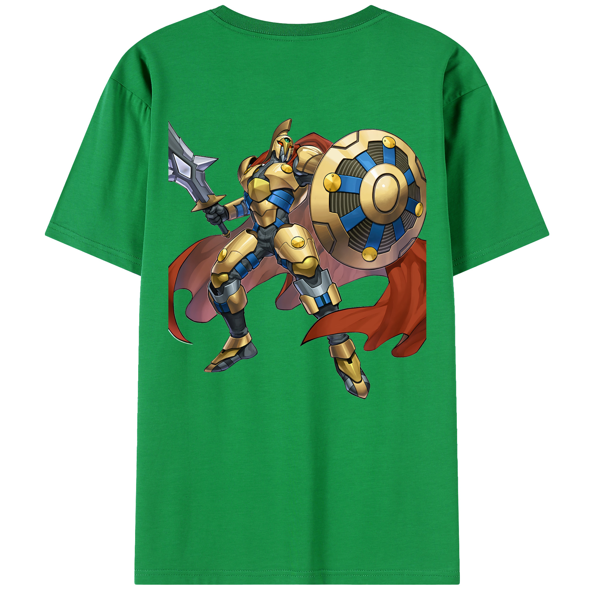 （画像用） 遊☆戯☆王 Yu-Gi-Oh! 綿100％ メンズ半袖Tシャツ（バックプリント） 通気性