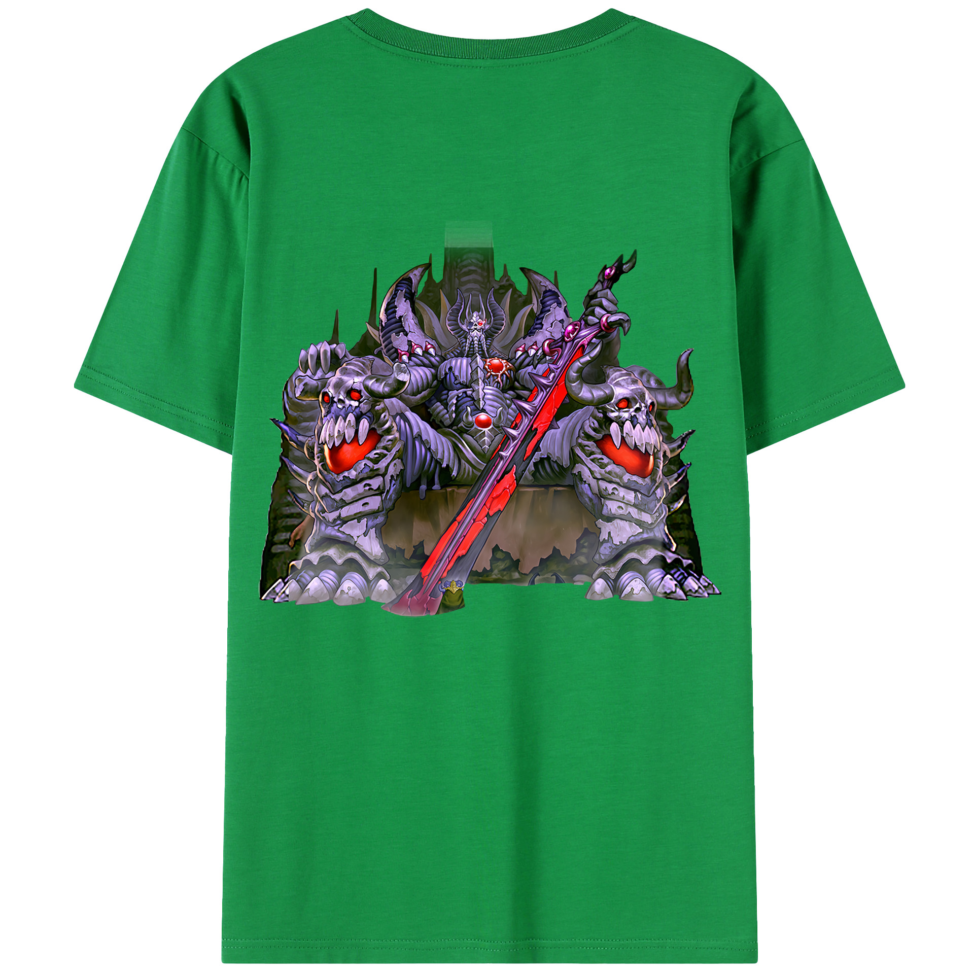 （画像用） 遊☆戯☆王 Yu-Gi-Oh! 綿100％ メンズ半袖Tシャツ（バックプリント） 通気性