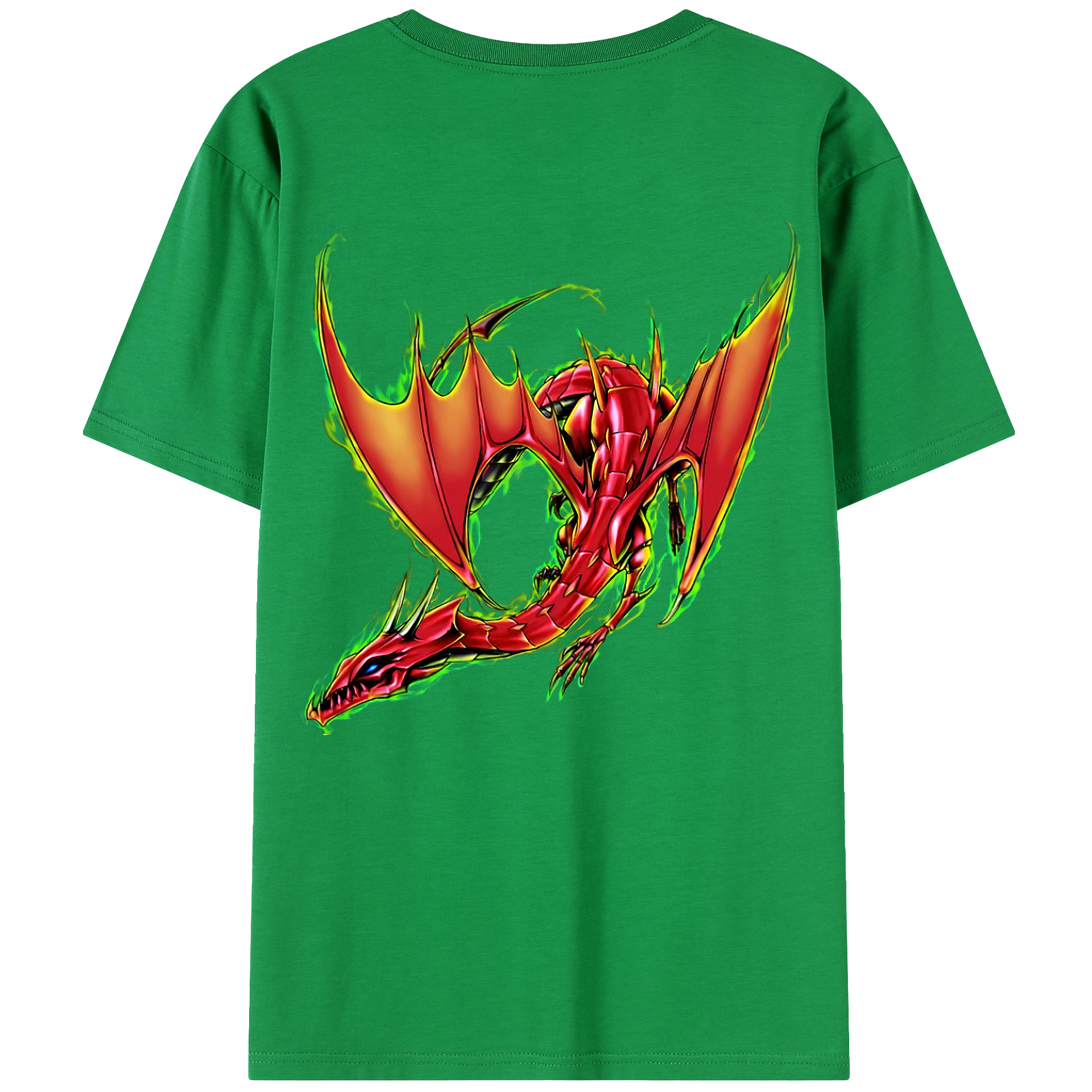 （画像用） 遊☆戯☆王 Yu-Gi-Oh! 綿100％ メンズ半袖Tシャツ（バックプリント） 通気性