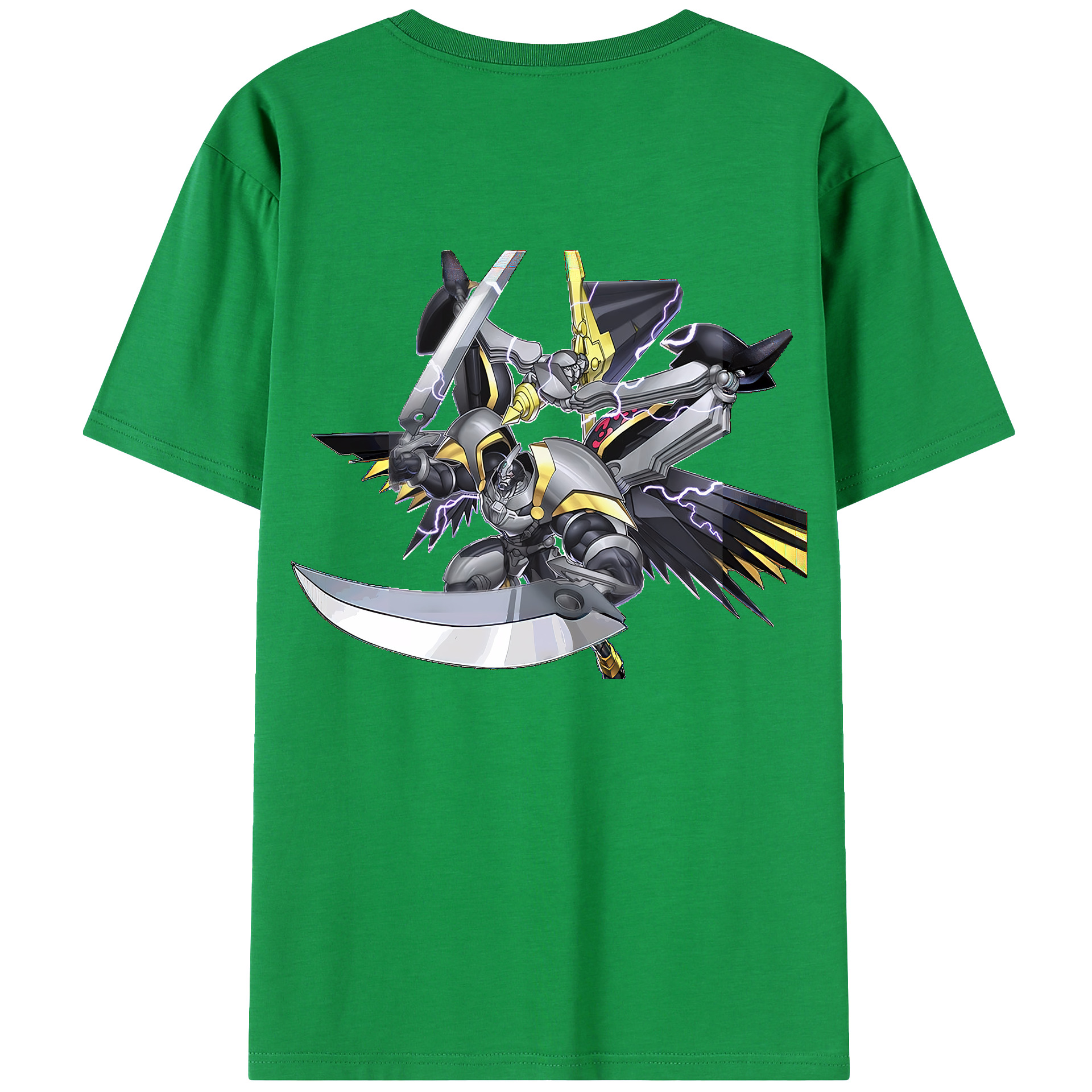 （画像用） 遊☆戯☆王 Yu-Gi-Oh! 綿100％ メンズ半袖Tシャツ（バックプリント） 通気性