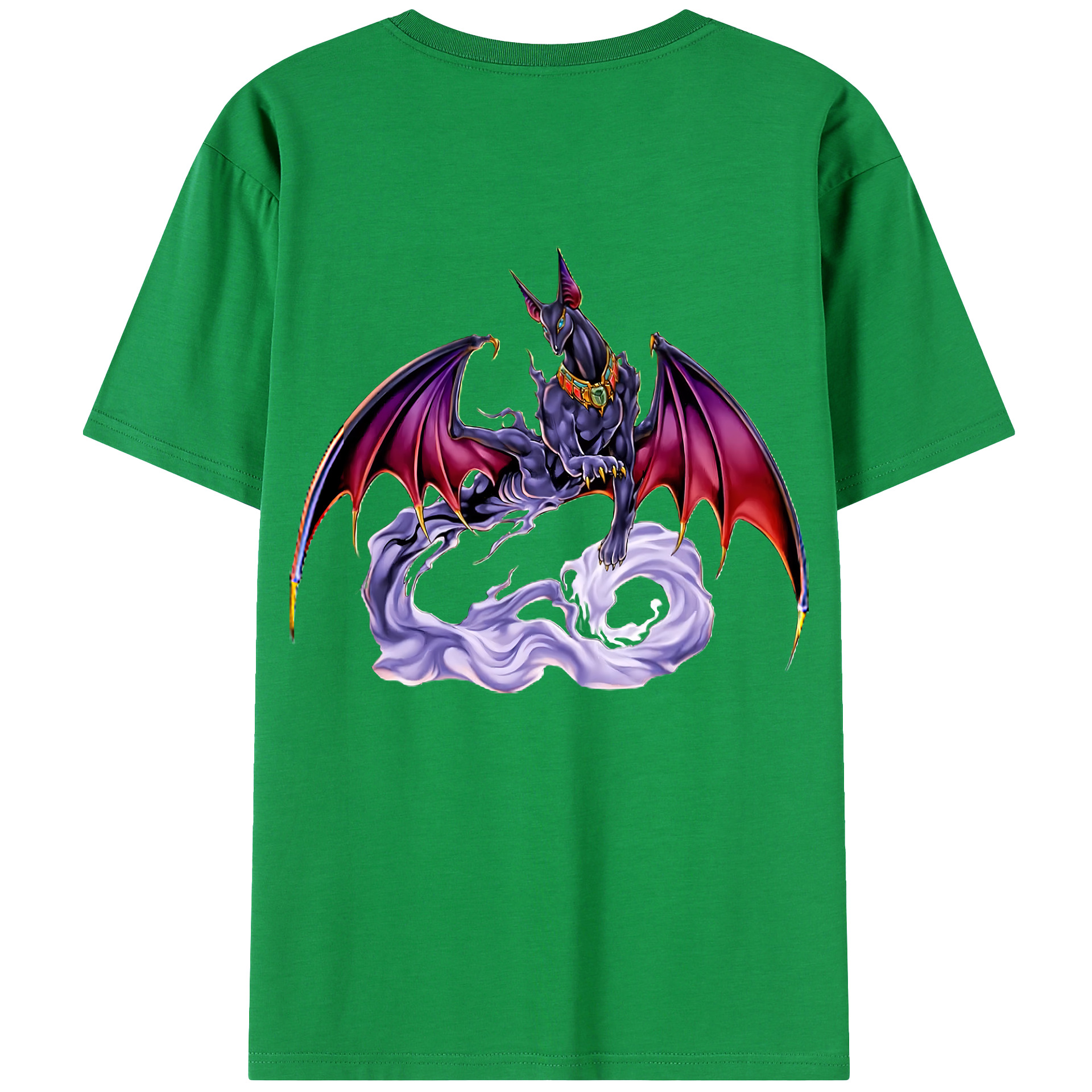 （画像用） 遊☆戯☆王 Yu-Gi-Oh! 綿100％ メンズ半袖Tシャツ（バックプリント） 通気性