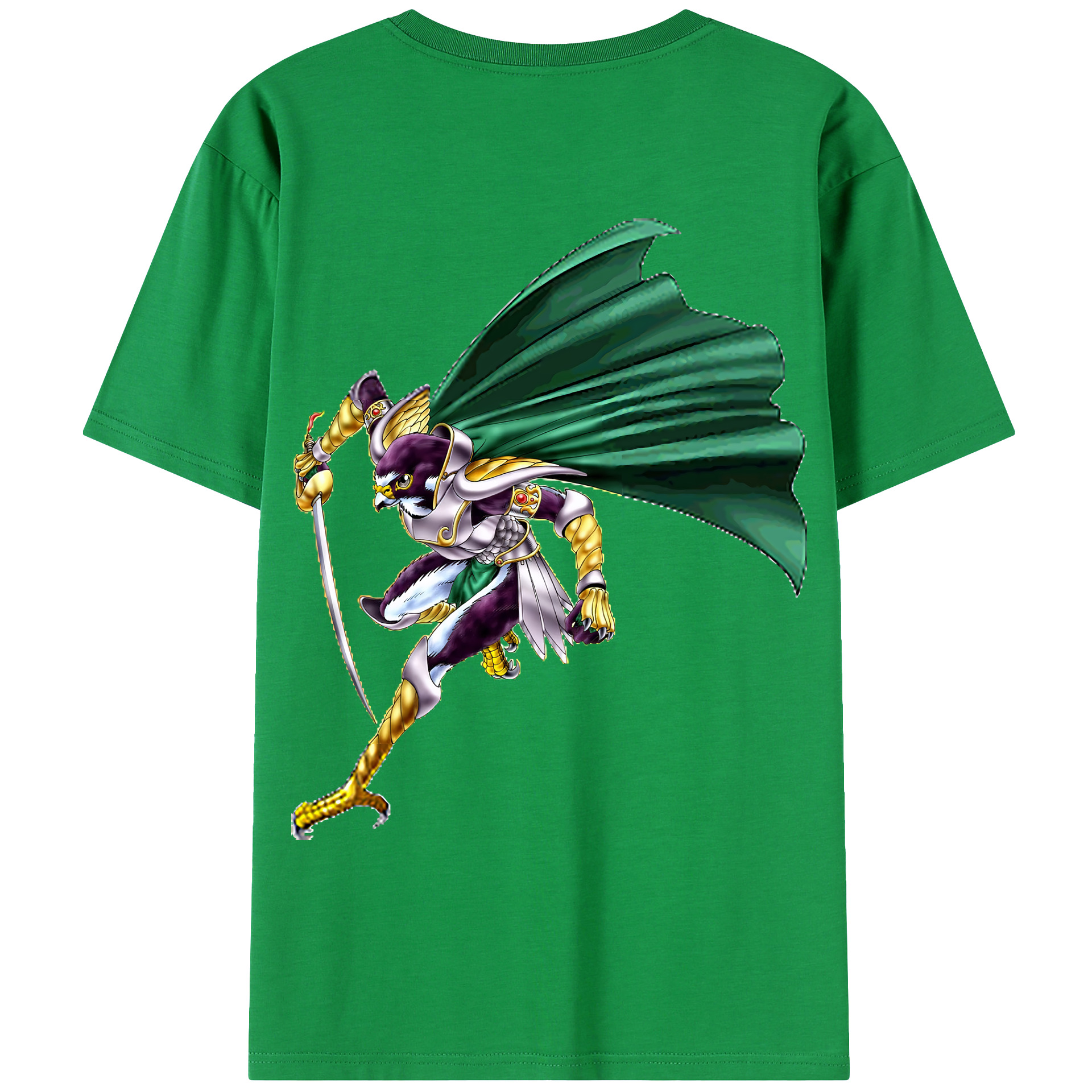 （画像用） 遊☆戯☆王 Yu-Gi-Oh! 綿100％ メンズ半袖Tシャツ（バックプリント） 通気性